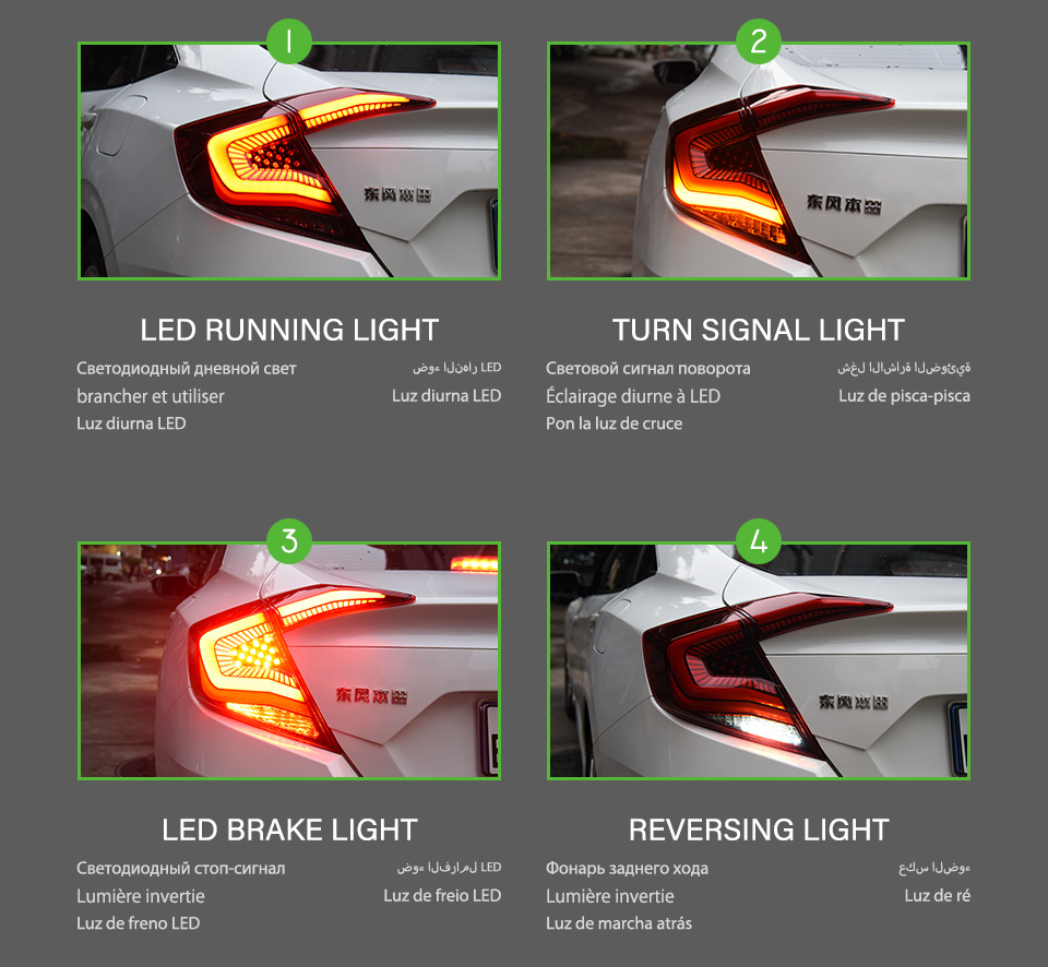 For Honda Civic 2014-2019 Taillight assembly