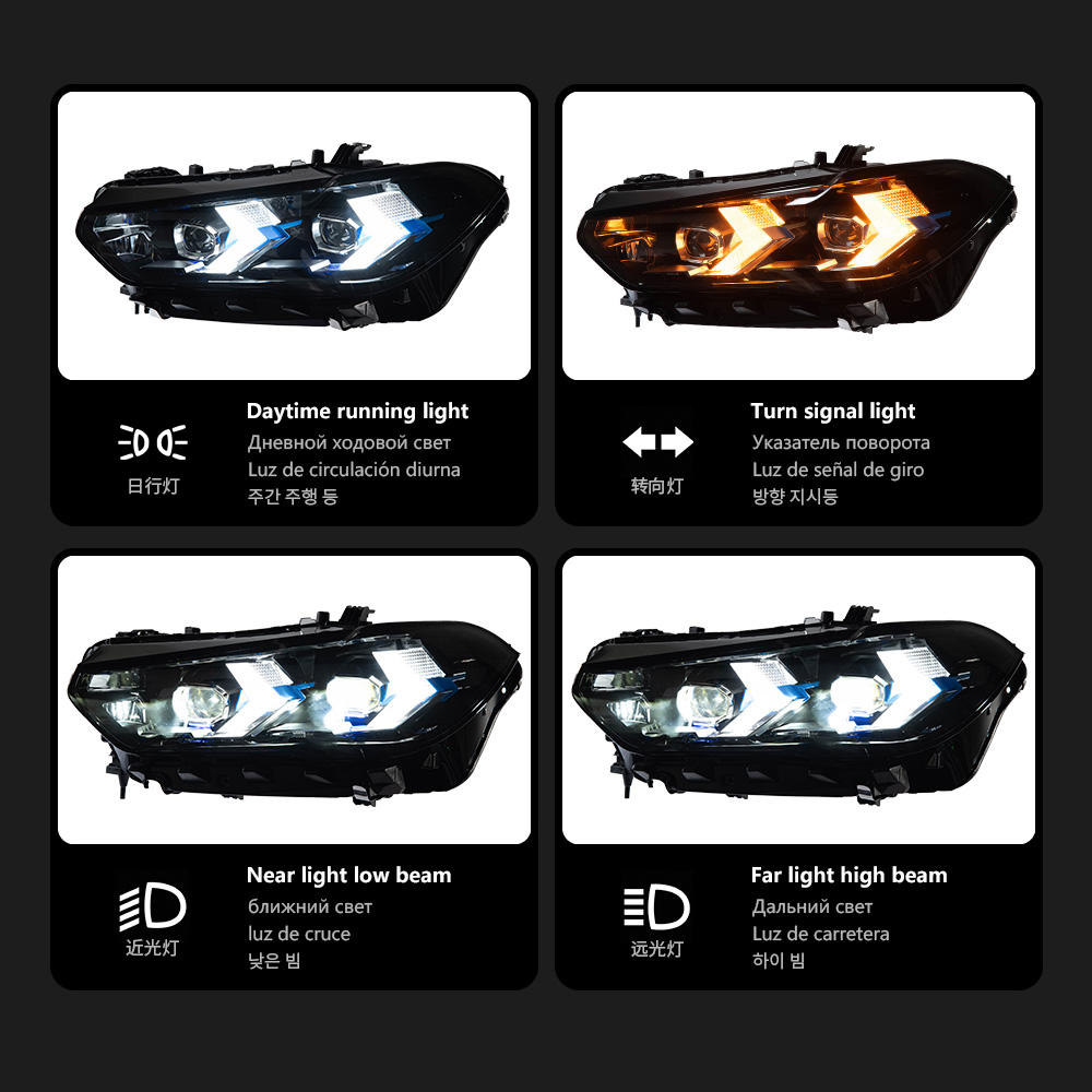 For BMW X5 X6 2019-2022 G05 G06 headlight assembly