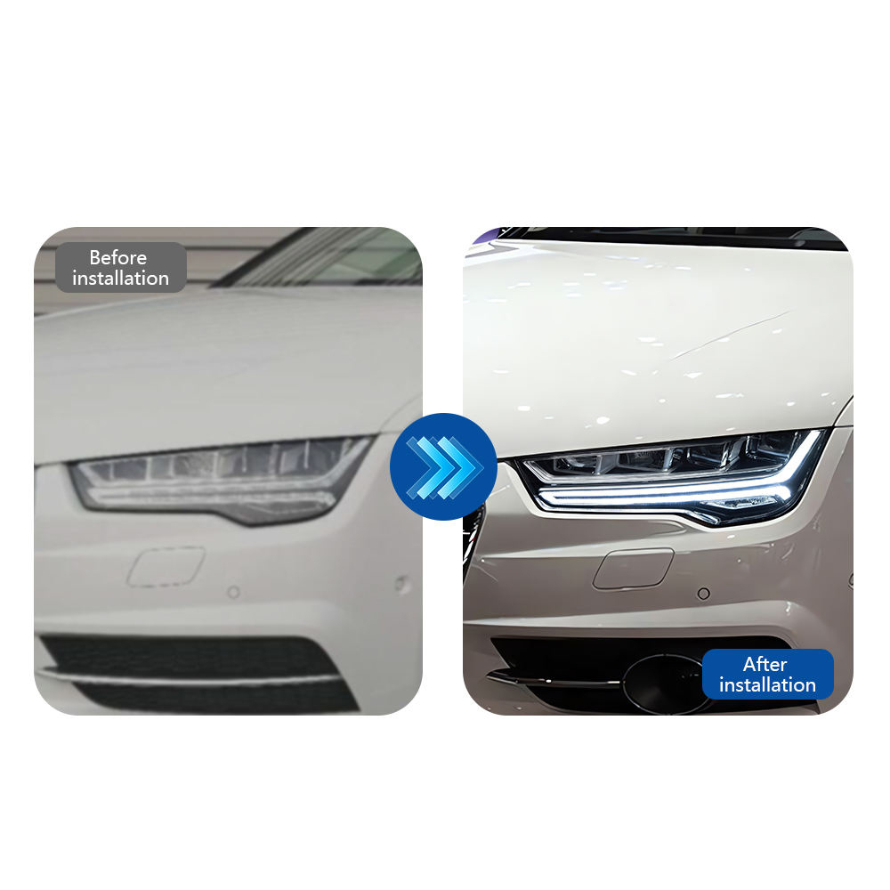 For Audi A7 2015-2018 upgraded version RS7 headlight assembly 