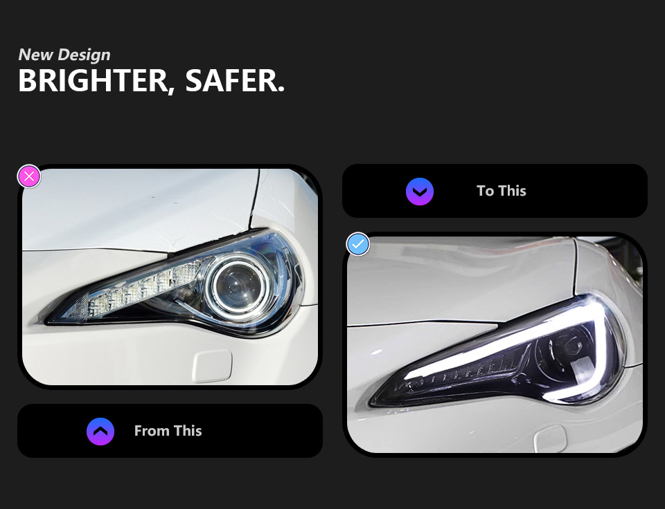 For Toyota GT86 BRZ 2012-2018 headlight assembly 