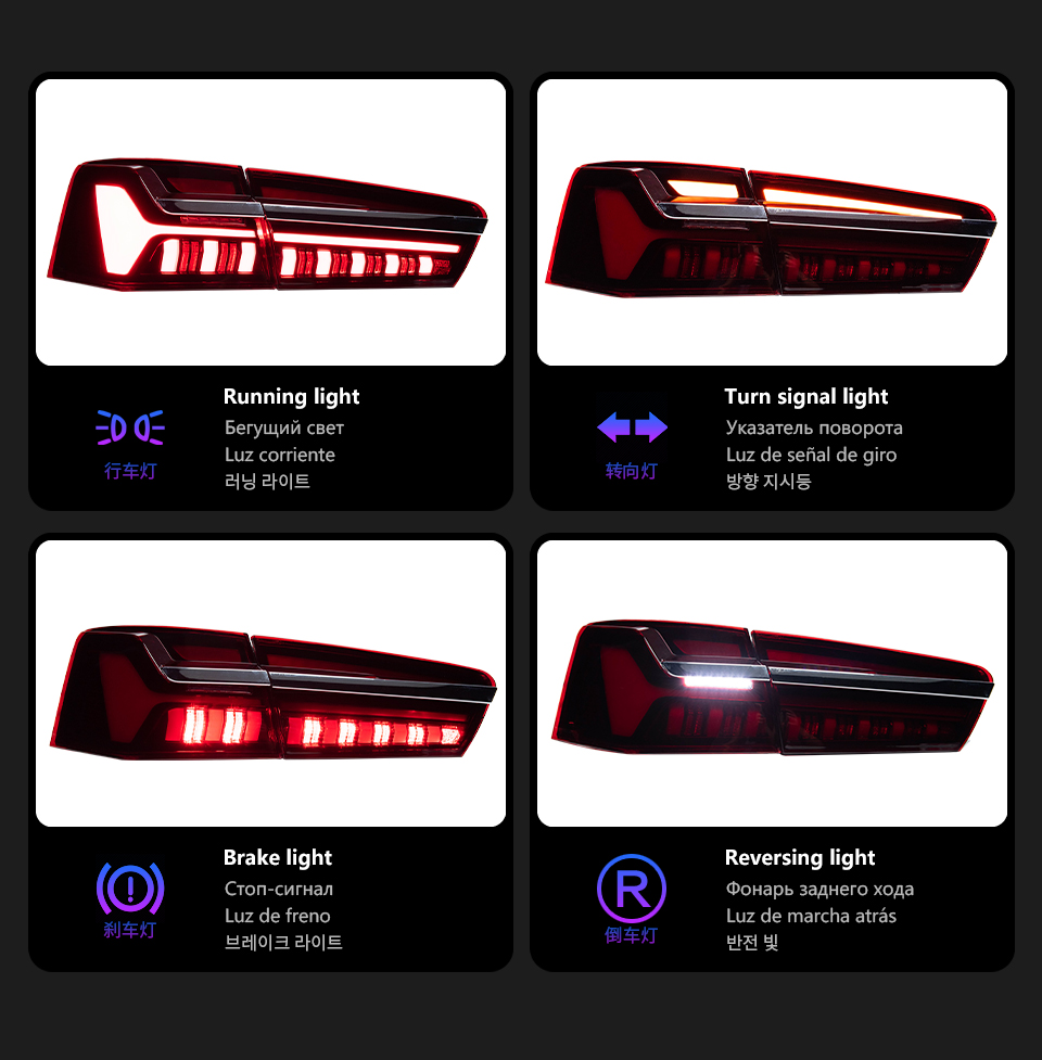 For Audi A6 2012-2015 C7 Taillight assembly