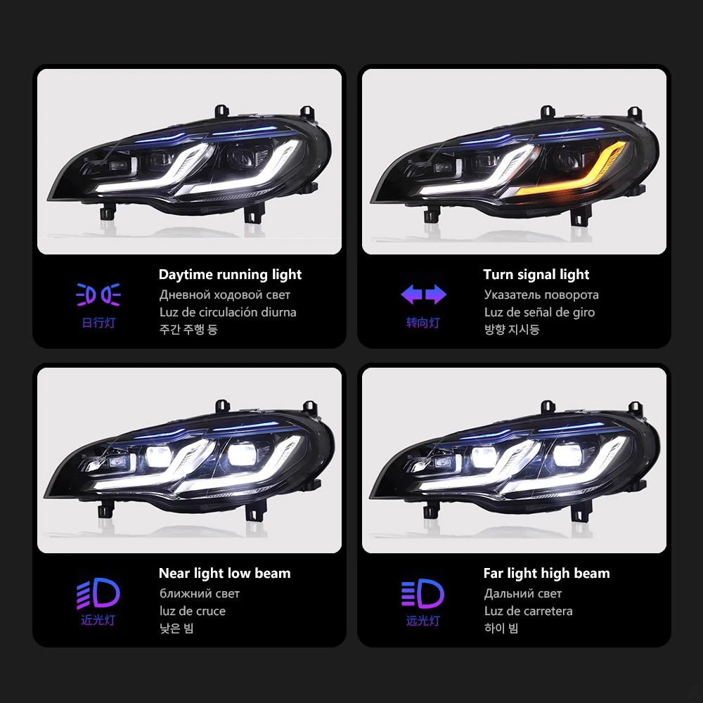 For BMW X5 E70 2007-2013  headlight assembly