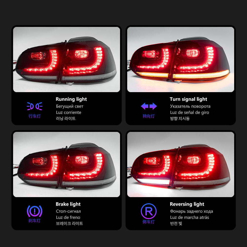 For Volkswagen Golf 6 MK6 Taillight assembly