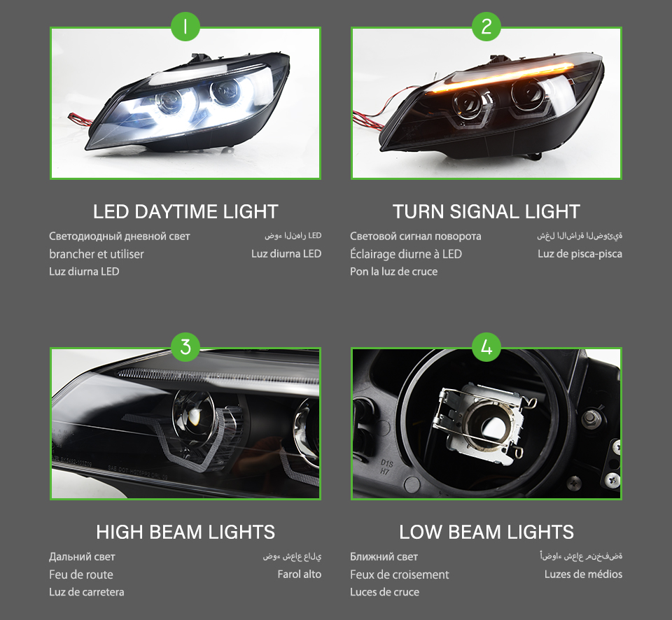 For BMW Z4 E89 2009-2016  headlight assembly