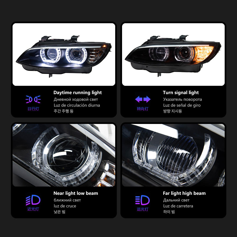 For BMW E92 2009-2012 E93 M3  headlight assembly