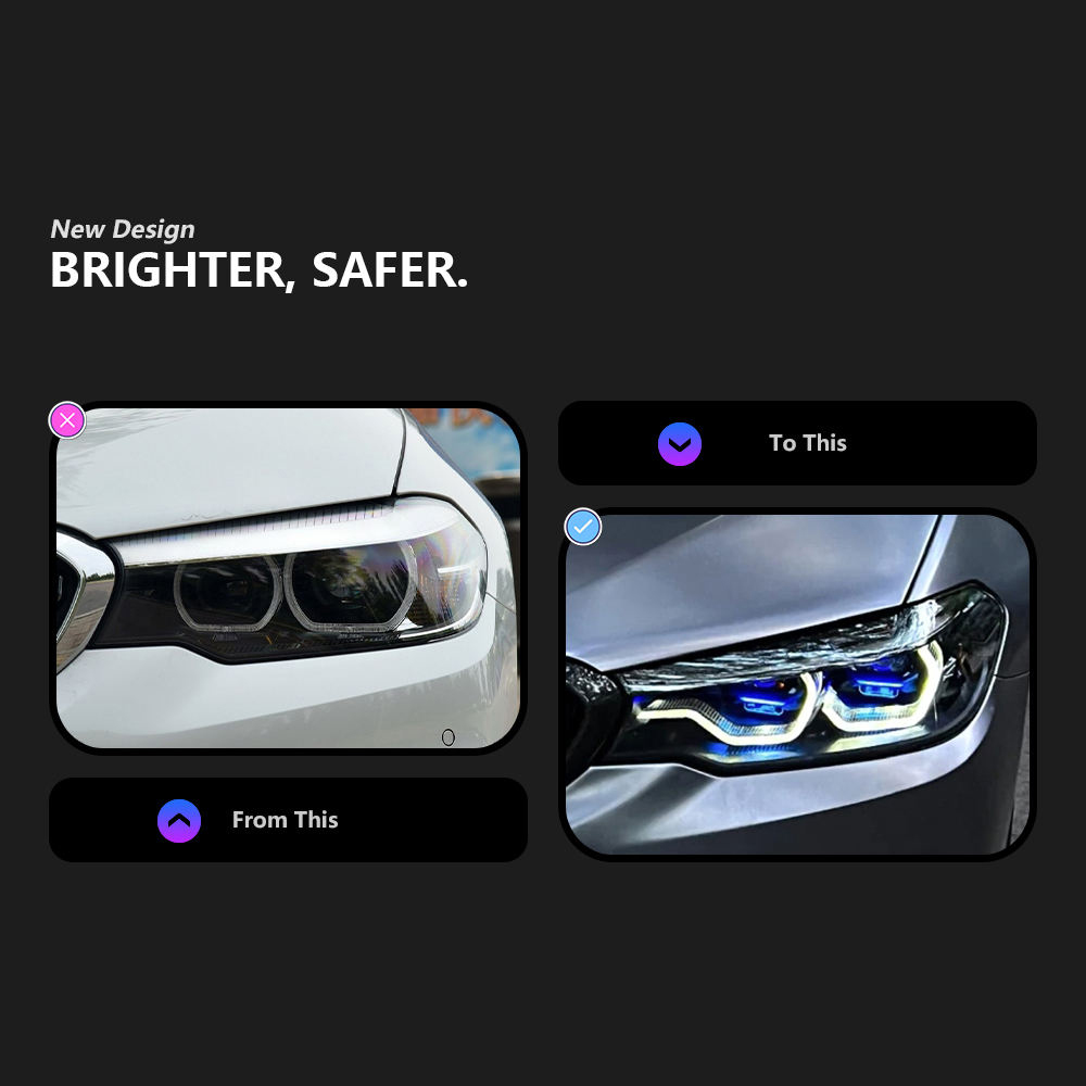 For BMW 5 Series G30  headlight assembly