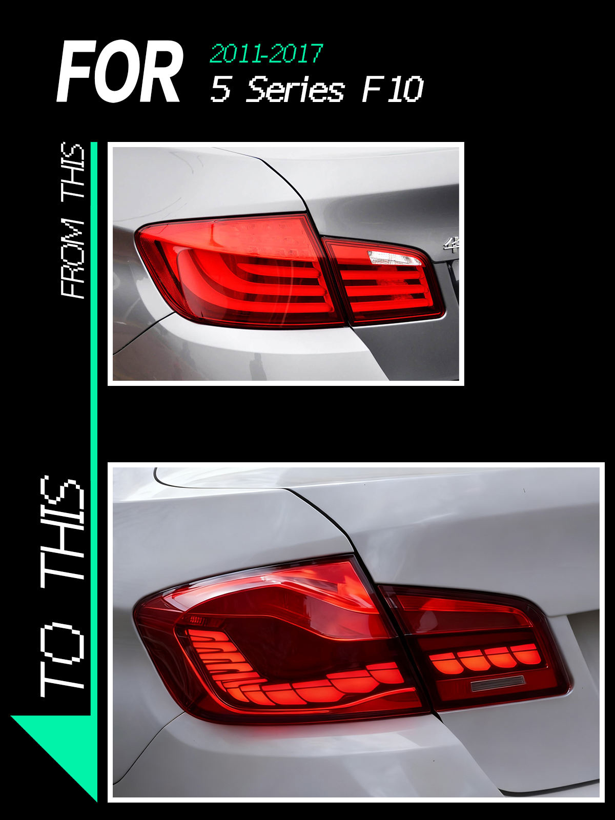 For BMW 5 Series F10 2011-2017 Taillight assembly