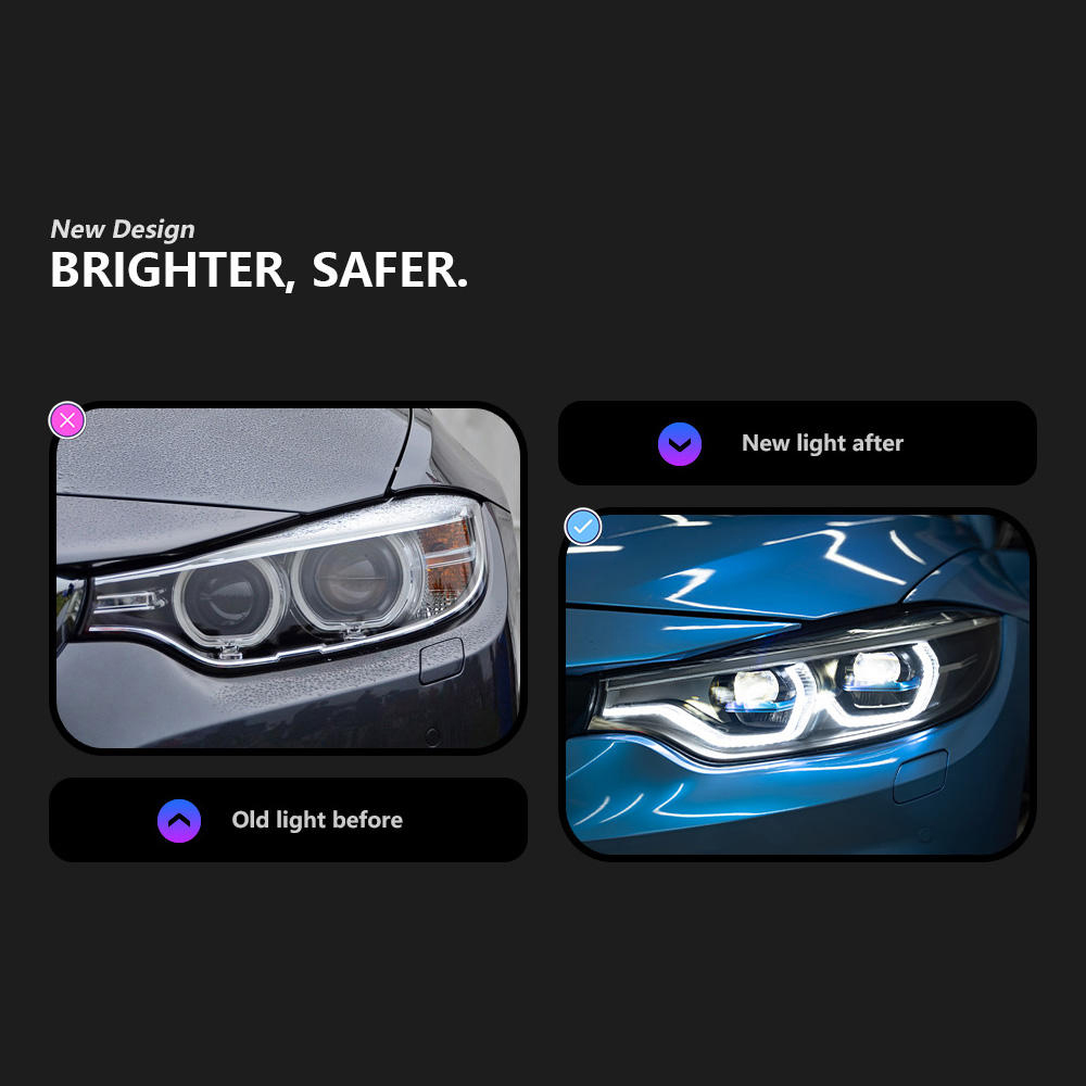 For BMW 4 Series F32 2013-2019  headlight assembly