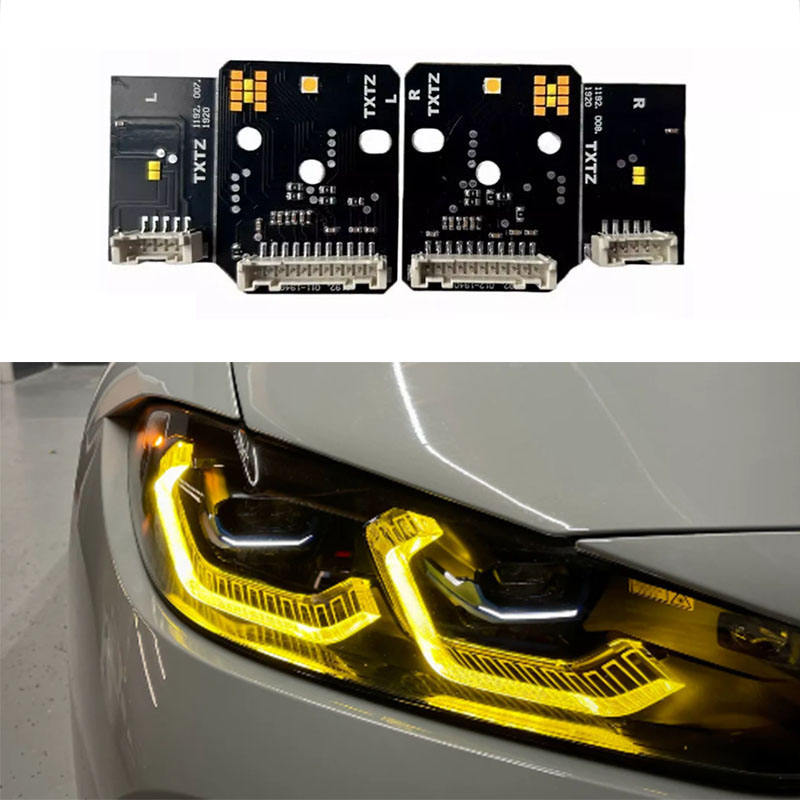 For BMW G80 M3 G82 M4 G22 G26 2021 Yellow Daytime Running Light Module