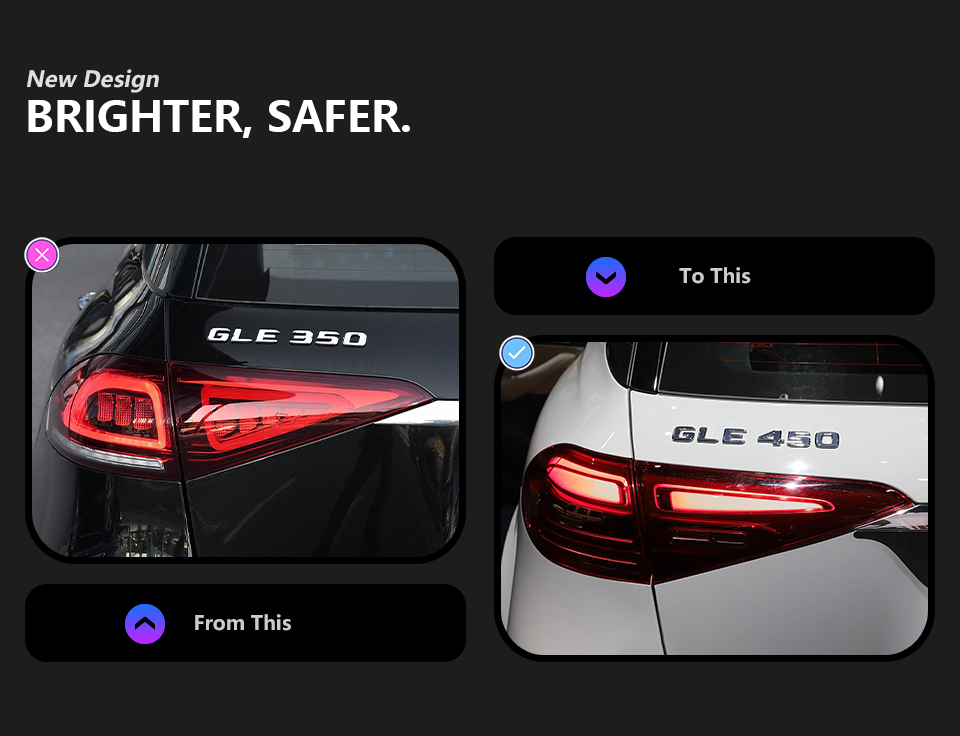 For Mercedes-Benz GLE W167 2019-2024 Taillight assembly