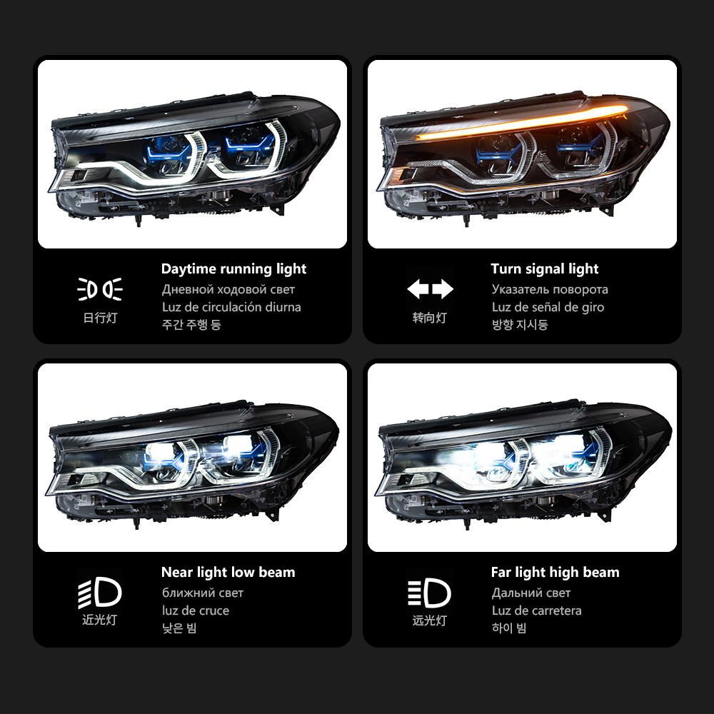 For BMW 5 Series G30  headlight assembly