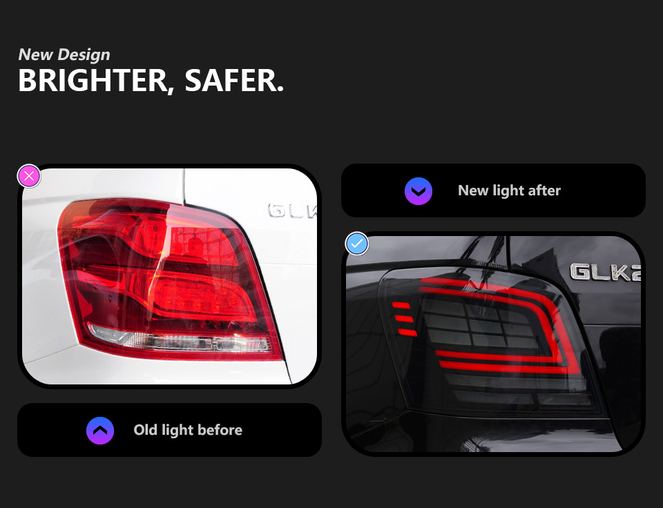 For Mercedes-Benz GLK 2007-2015 Taillight assembly