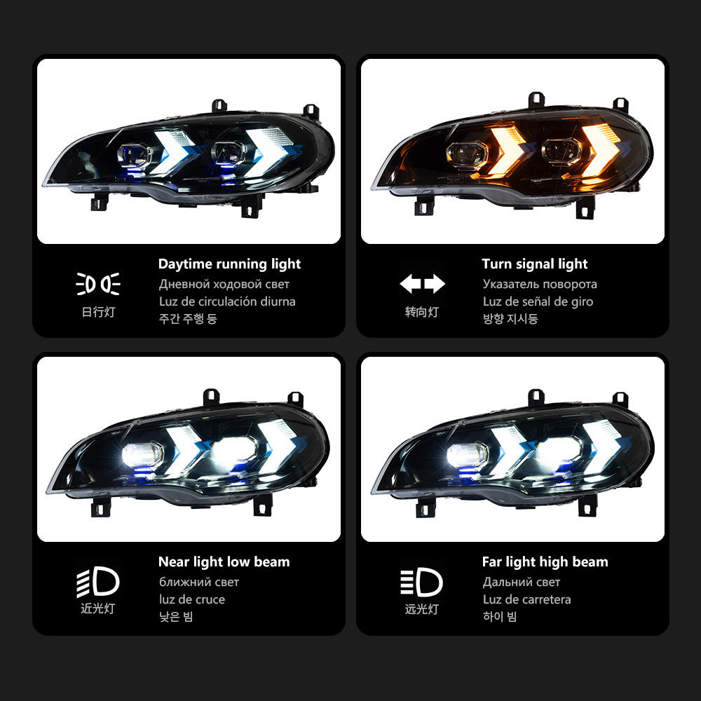 For BMW X5 E70 2007-2013  headlight assembly