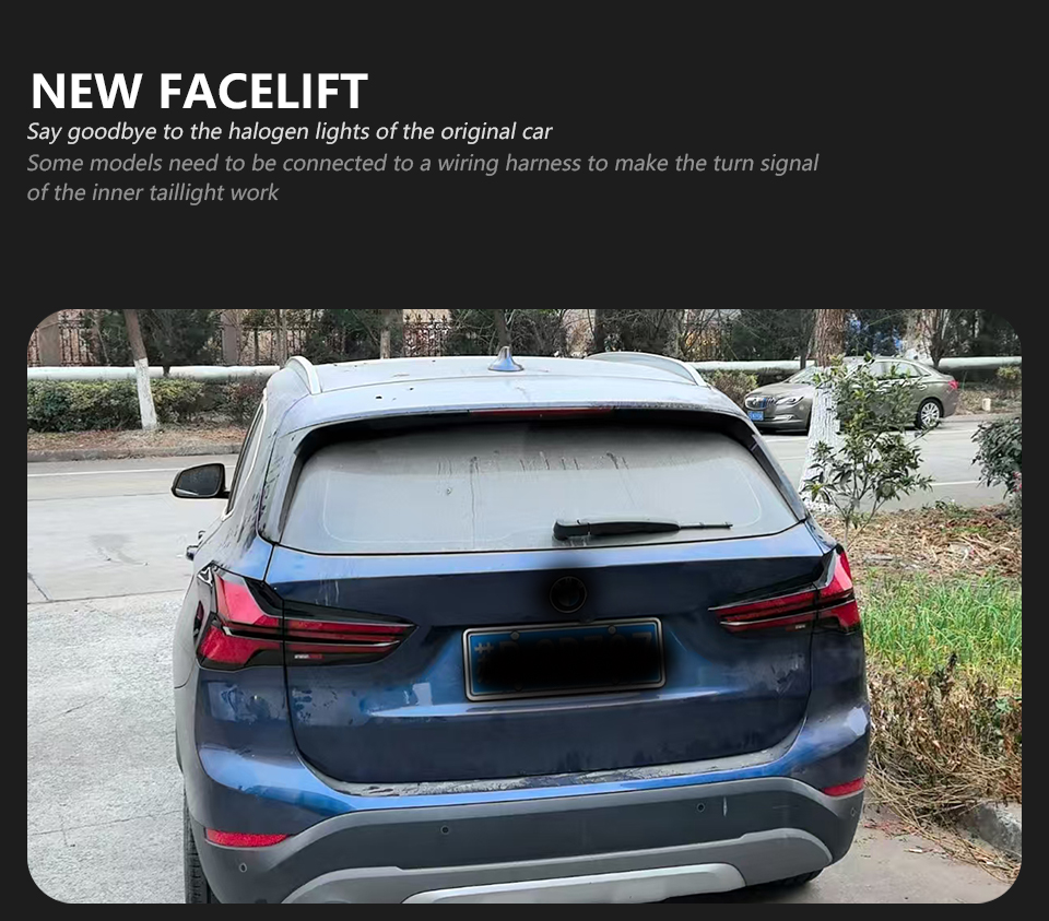 For BMW X1 2014-2023 F48 Taillight assembly