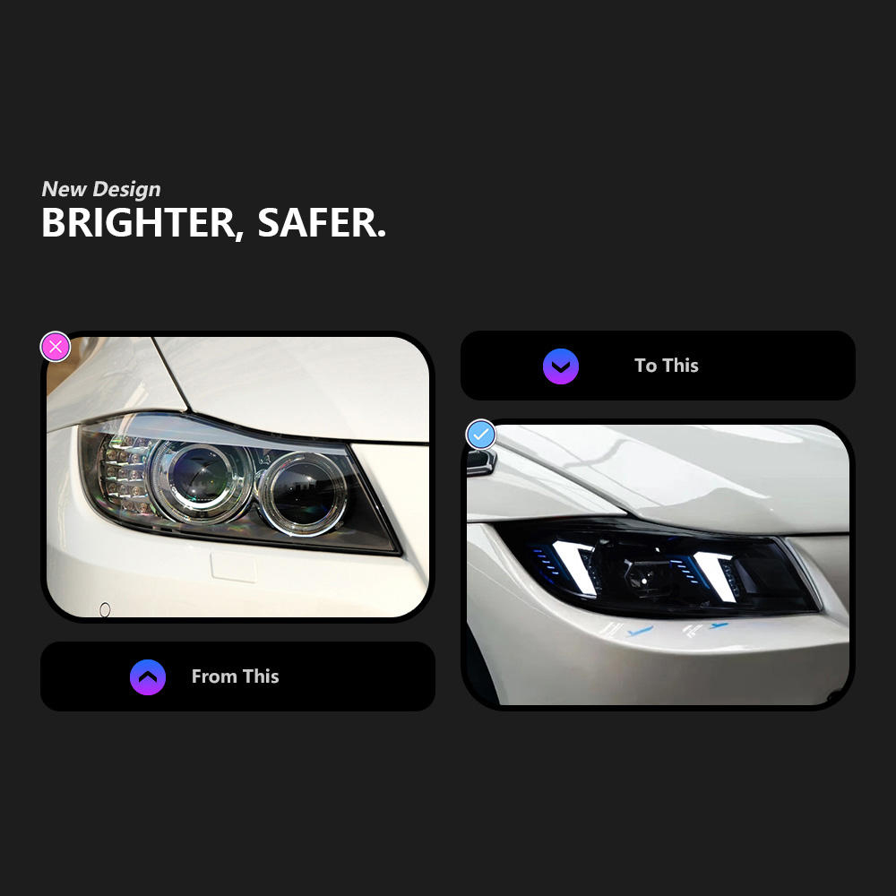 For BMW 3 Series E90  E91 headlight assembly