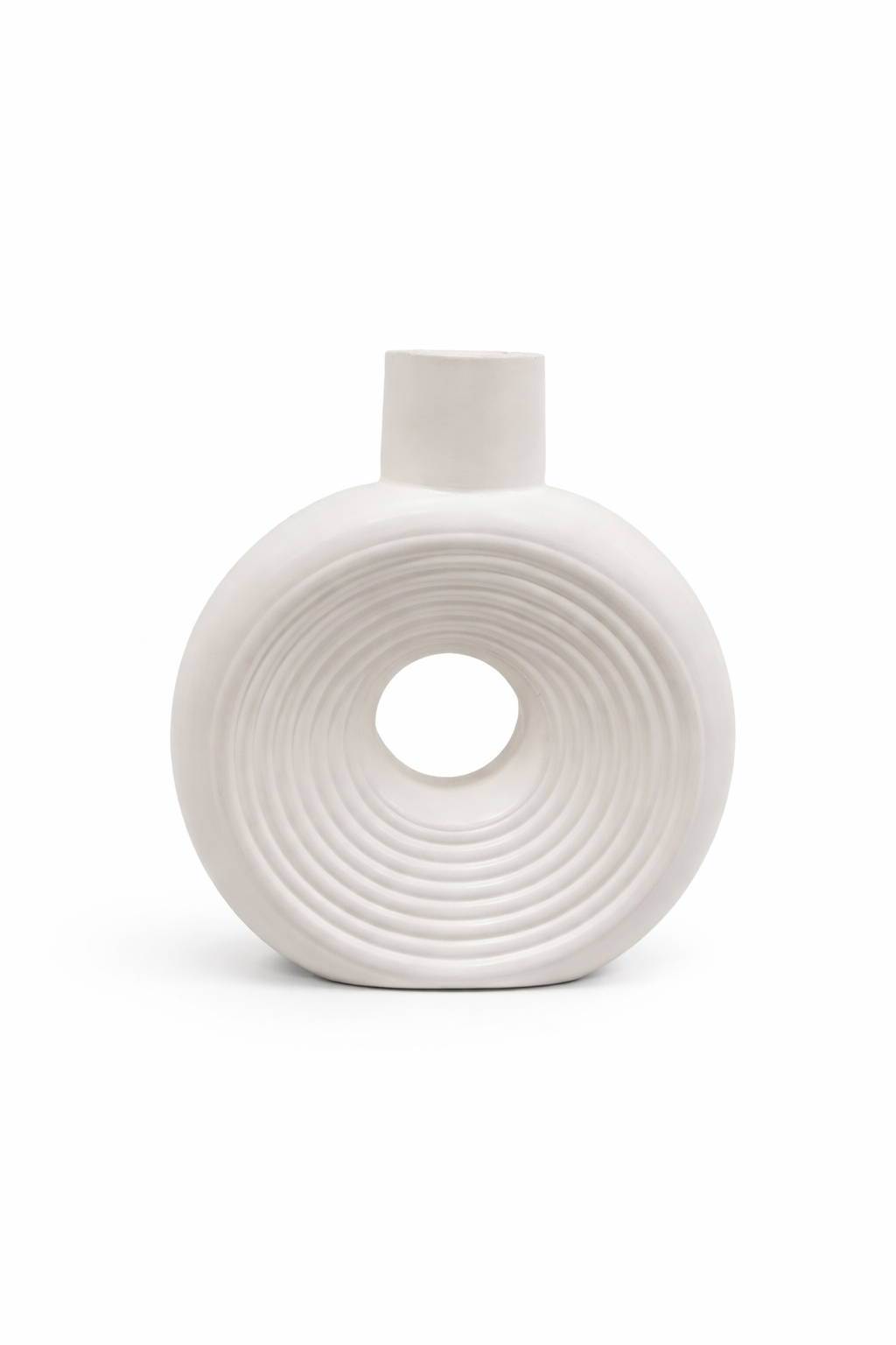 مزهرية جبص دائرية