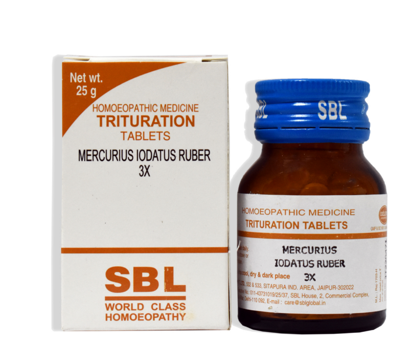 Mercurius Iodatus Ruber 3X Tablets