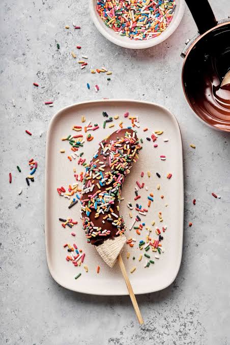 Dark Chocolate Dipped Frozen Banana