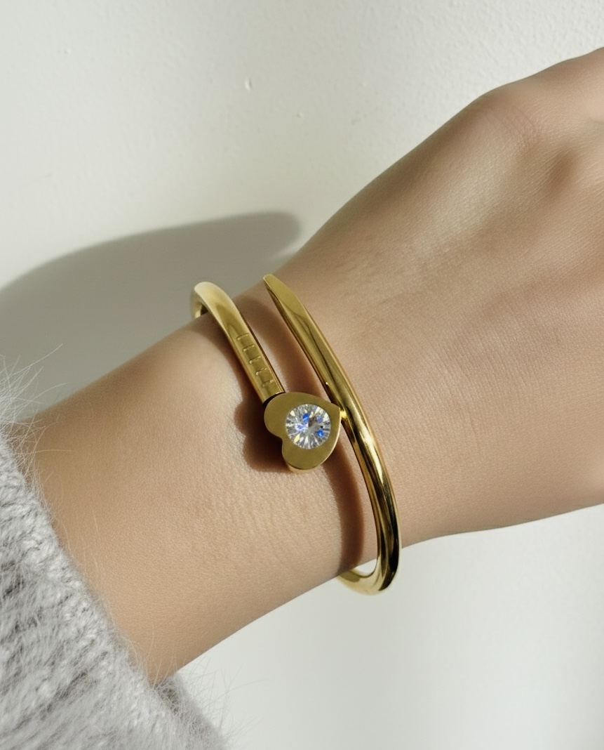 Isla Studded Nail Bangle 