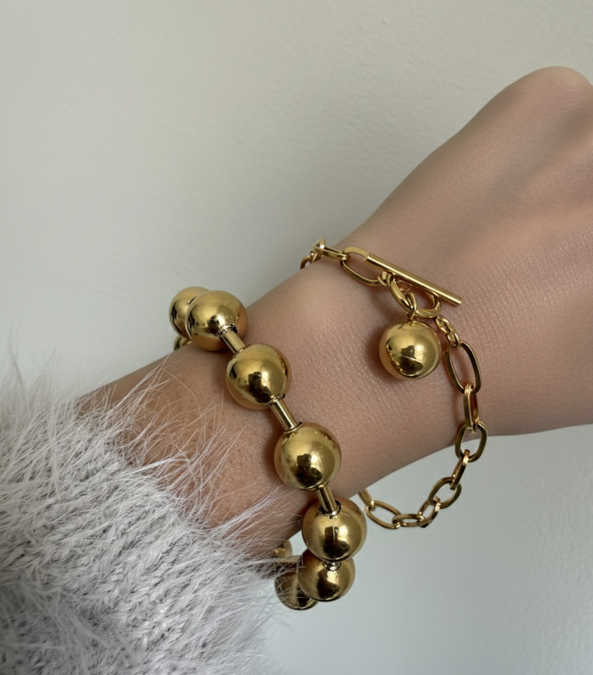 Elin Gold Link Bracelet
