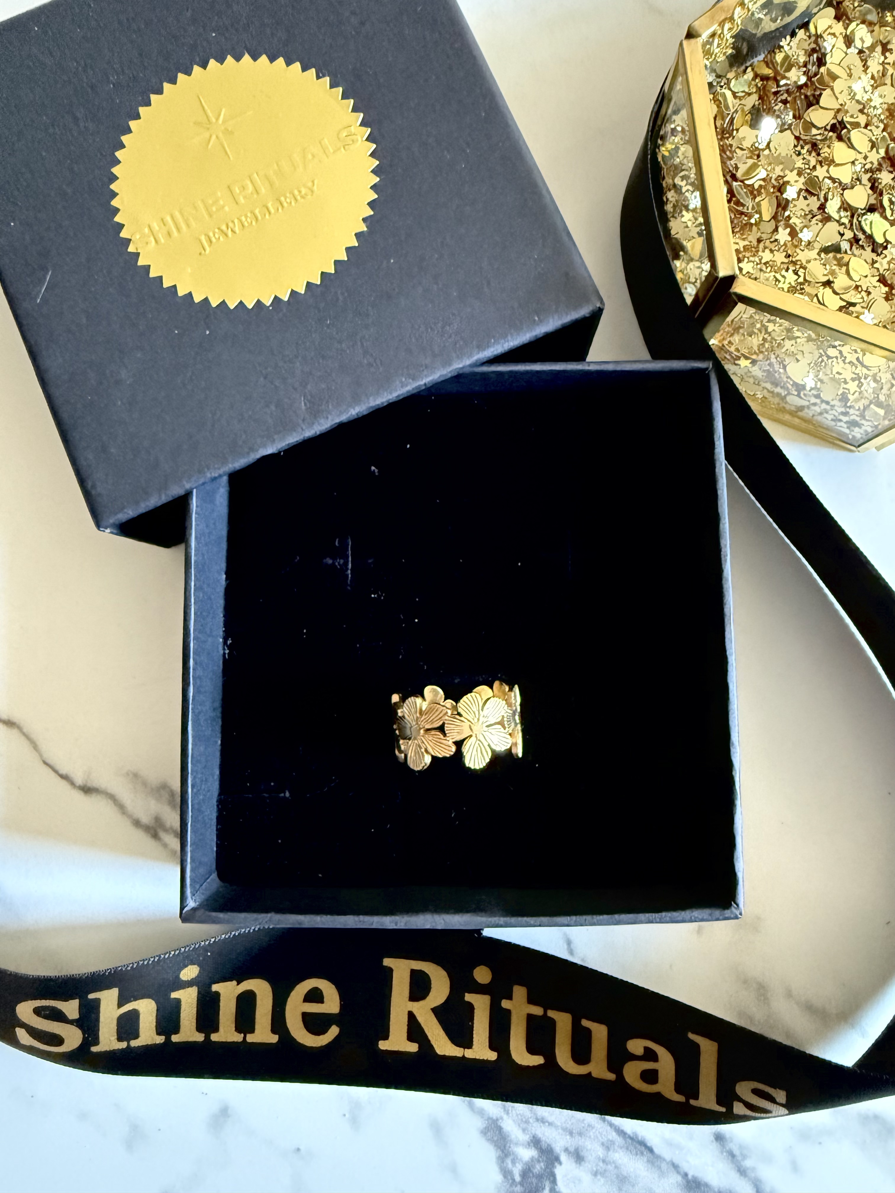 Flora Ring | Waterproof 18K gold plated ring