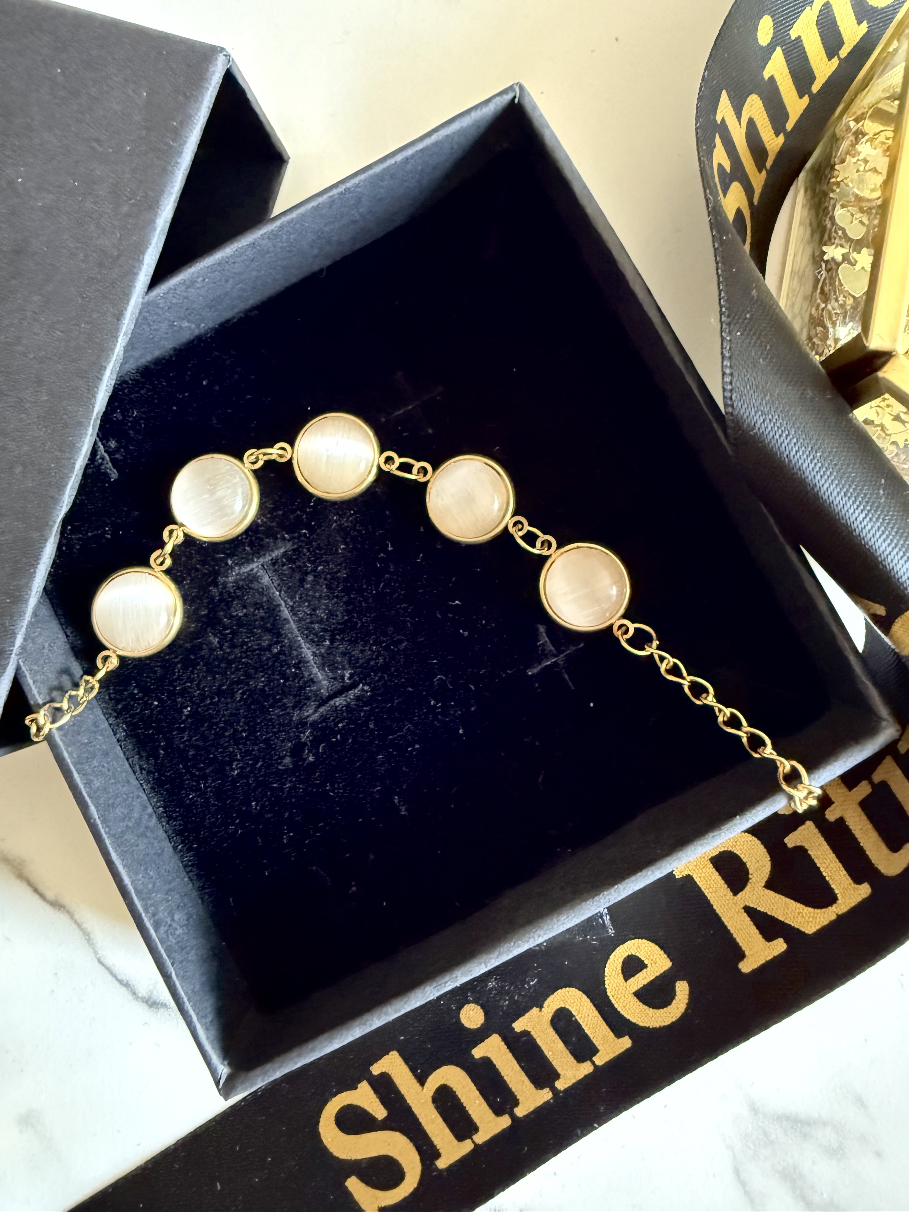 Tia Moonstone Bracelet- everyday wear bracelet