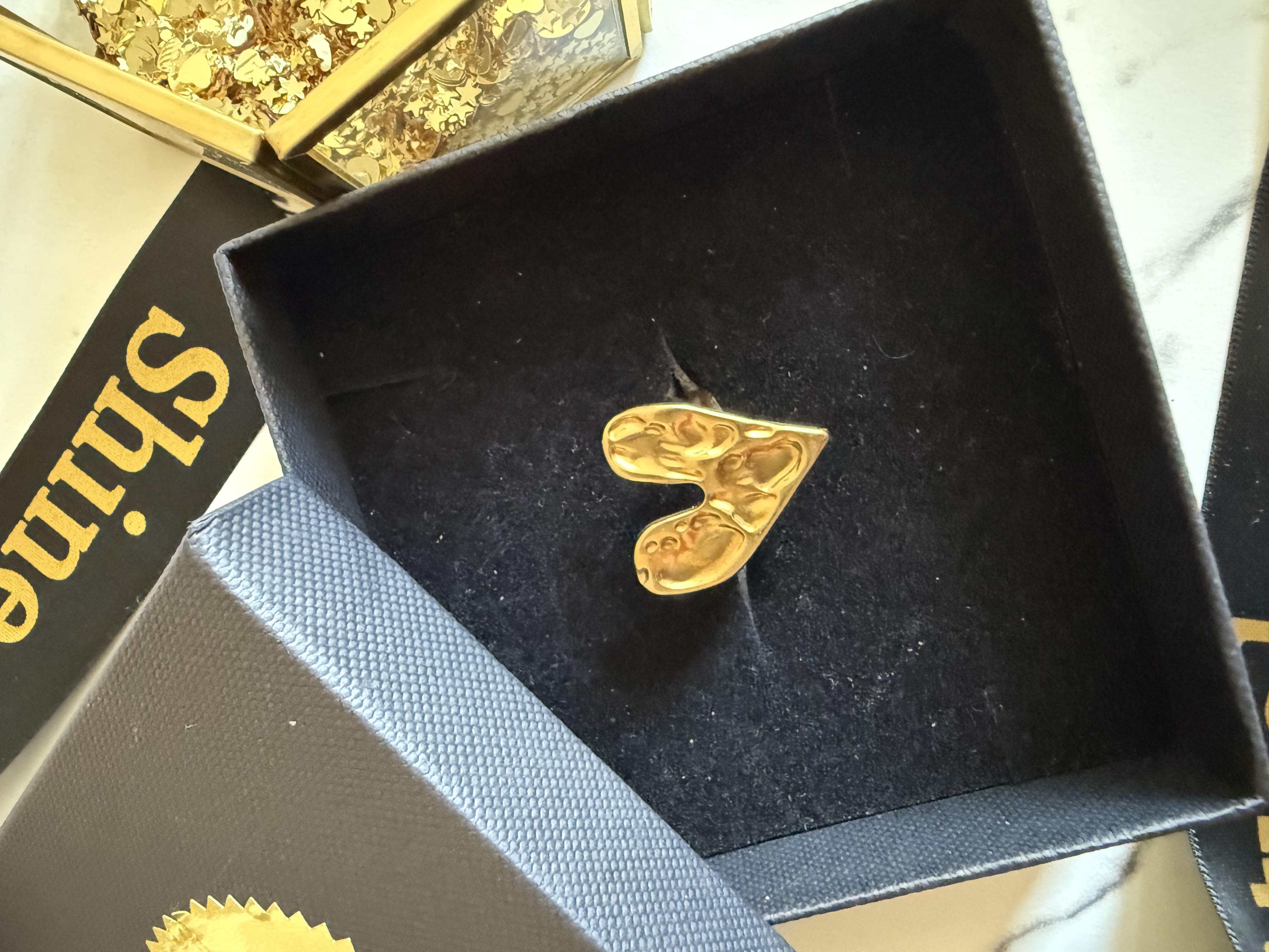 Majestic Heart Ring | 18K gold plated waterproof 