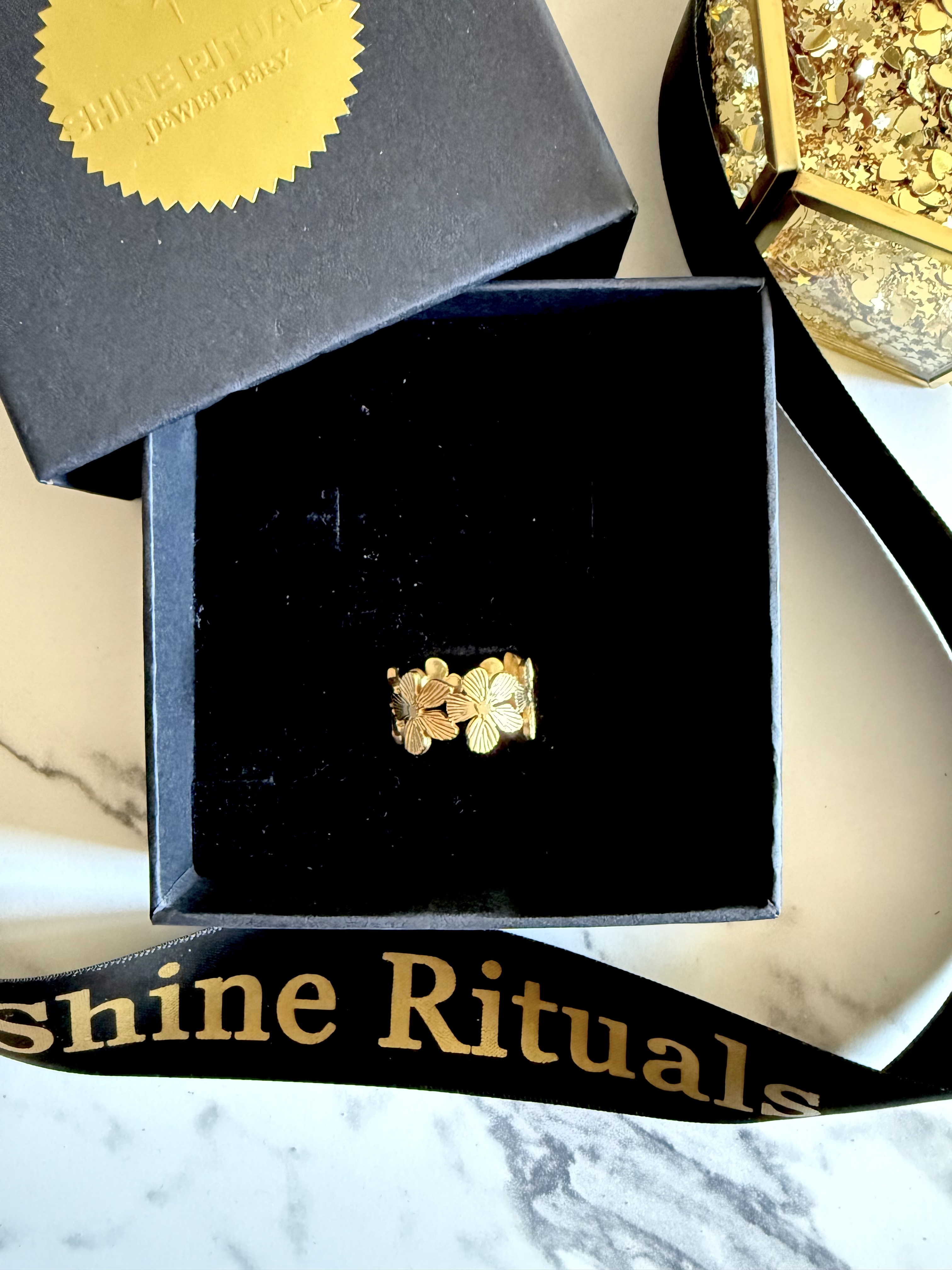 Flora Ring | Waterproof 18K gold plated ring