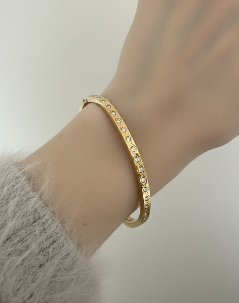 Simone Diamond Bangle Bracelet