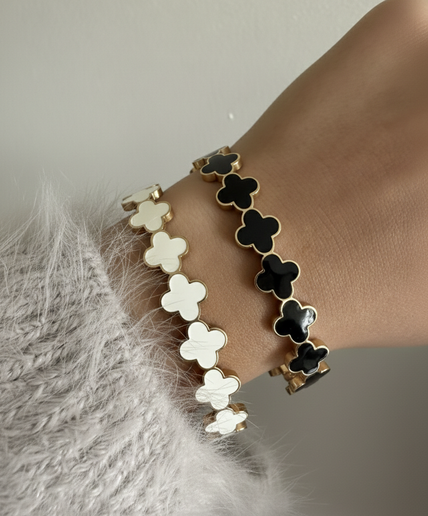 Evi Clover Gold Bracelet