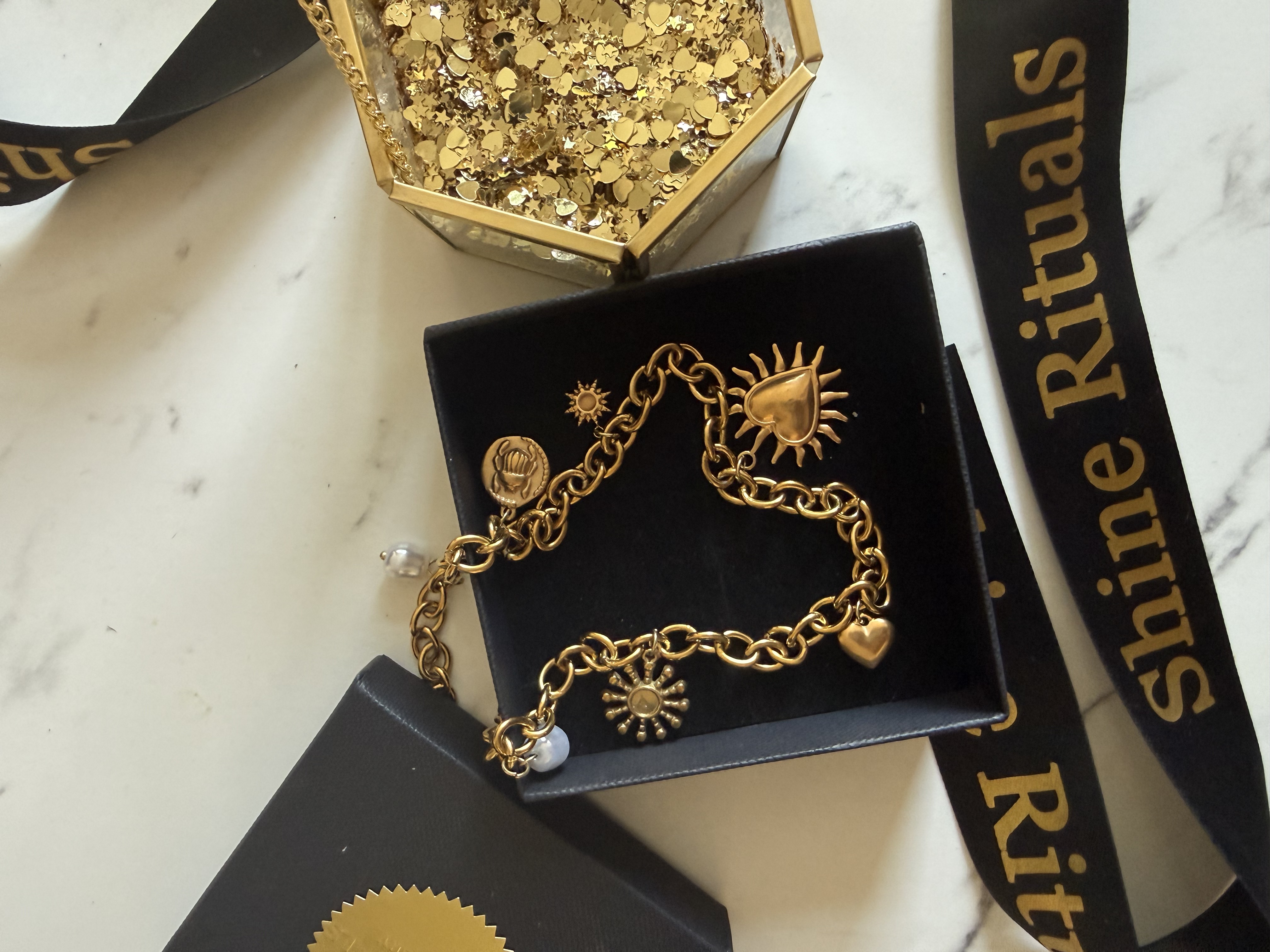 Katie Charm Necklace | Waterproof and Tarnish Free 18K gold plated 