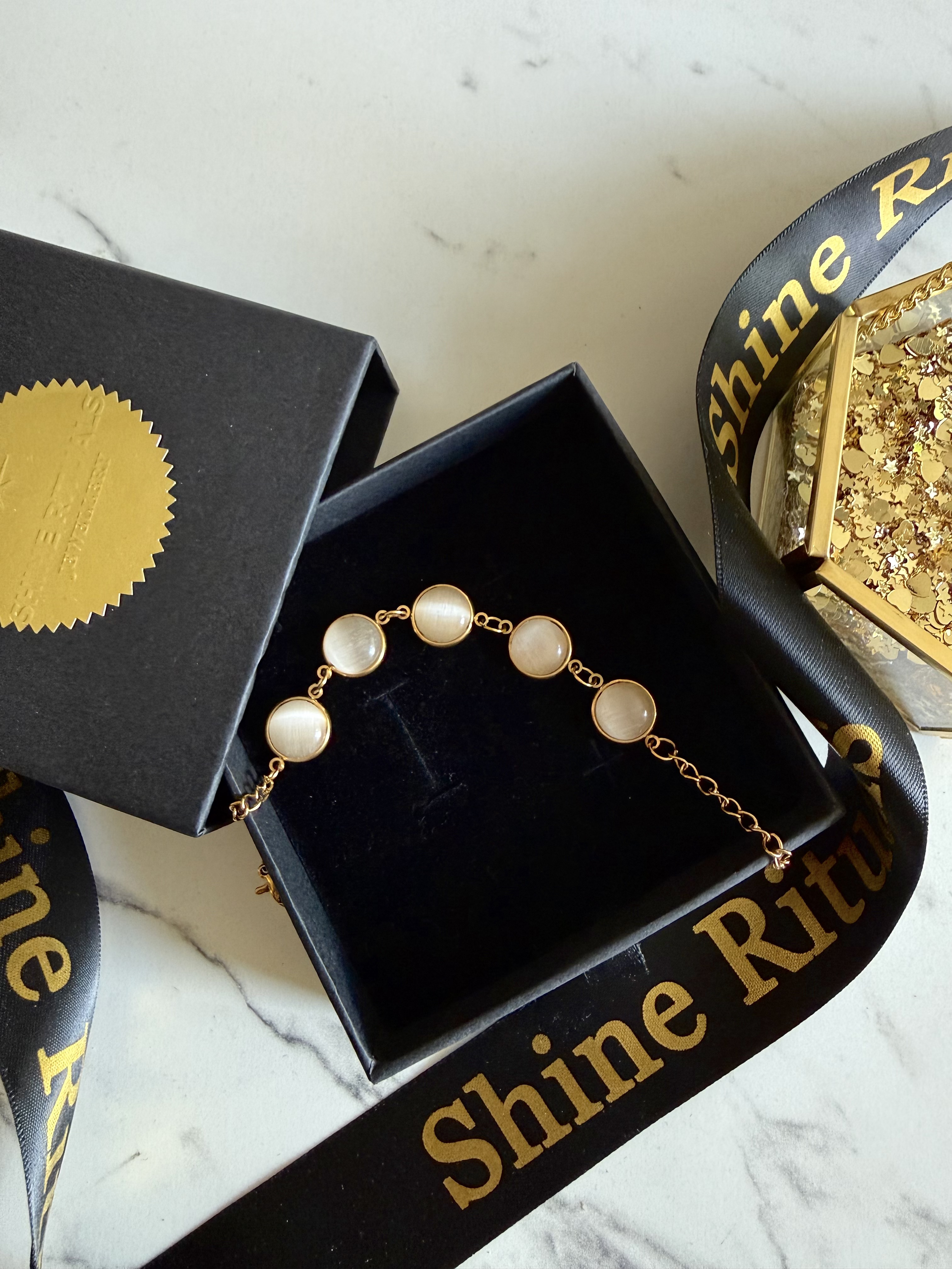 Tia Moonstone Bracelet- everyday wear bracelet