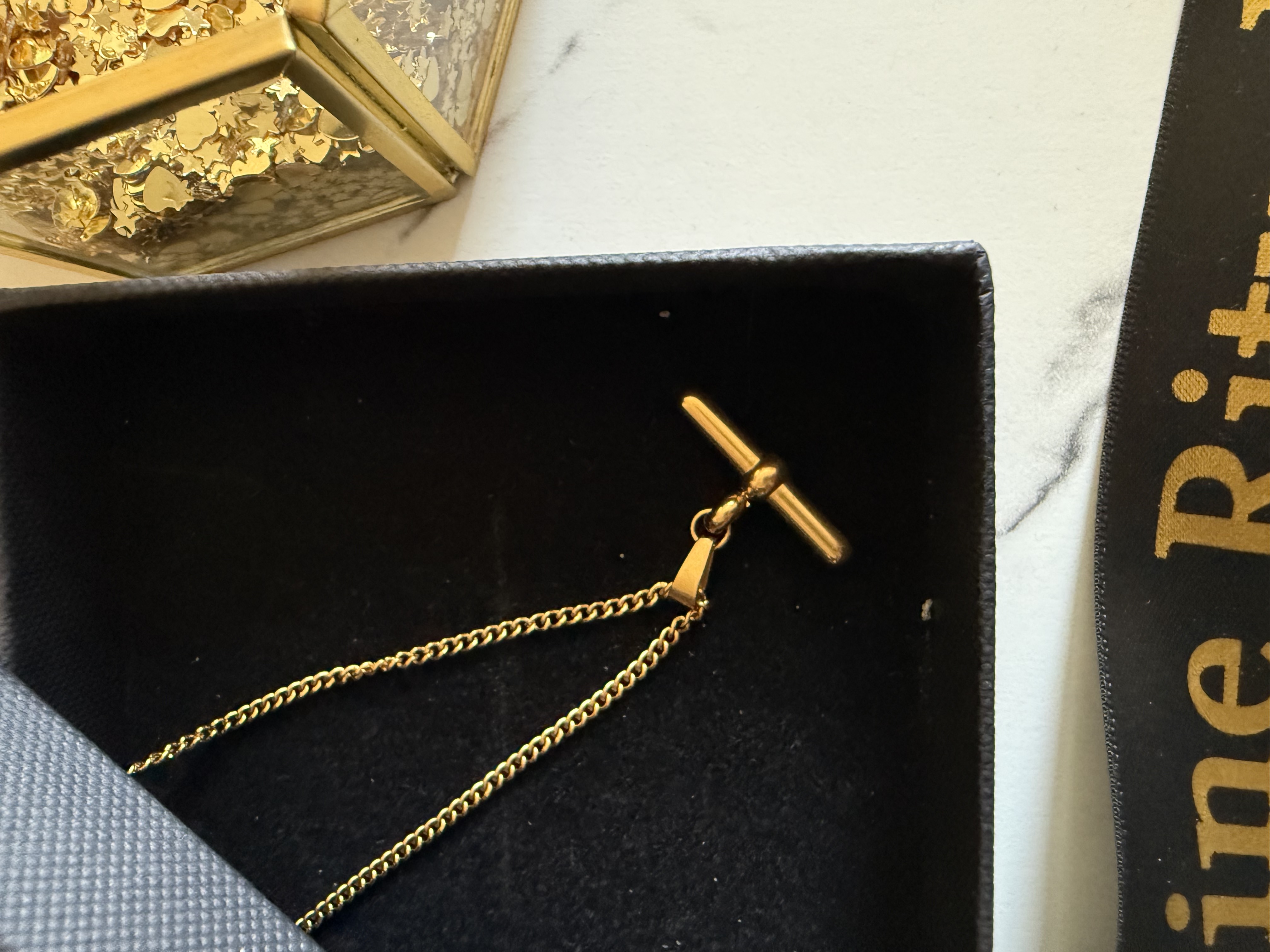 T Bar Necklace | Trending Everyday 18K Gold Plated Necklace 