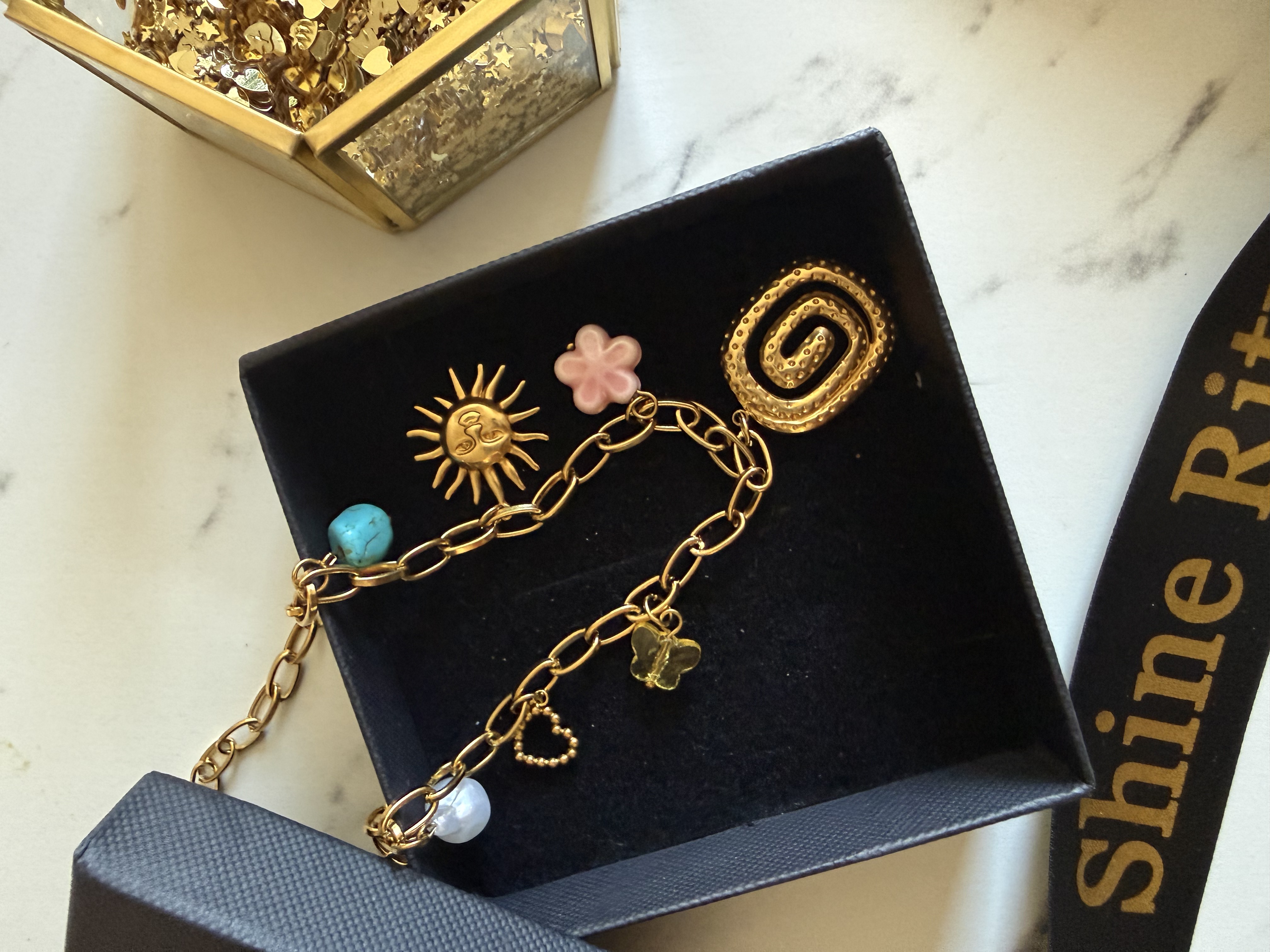  Kylie Charms Necklace | Waterproof and Tarnish Free 18K gold plated 