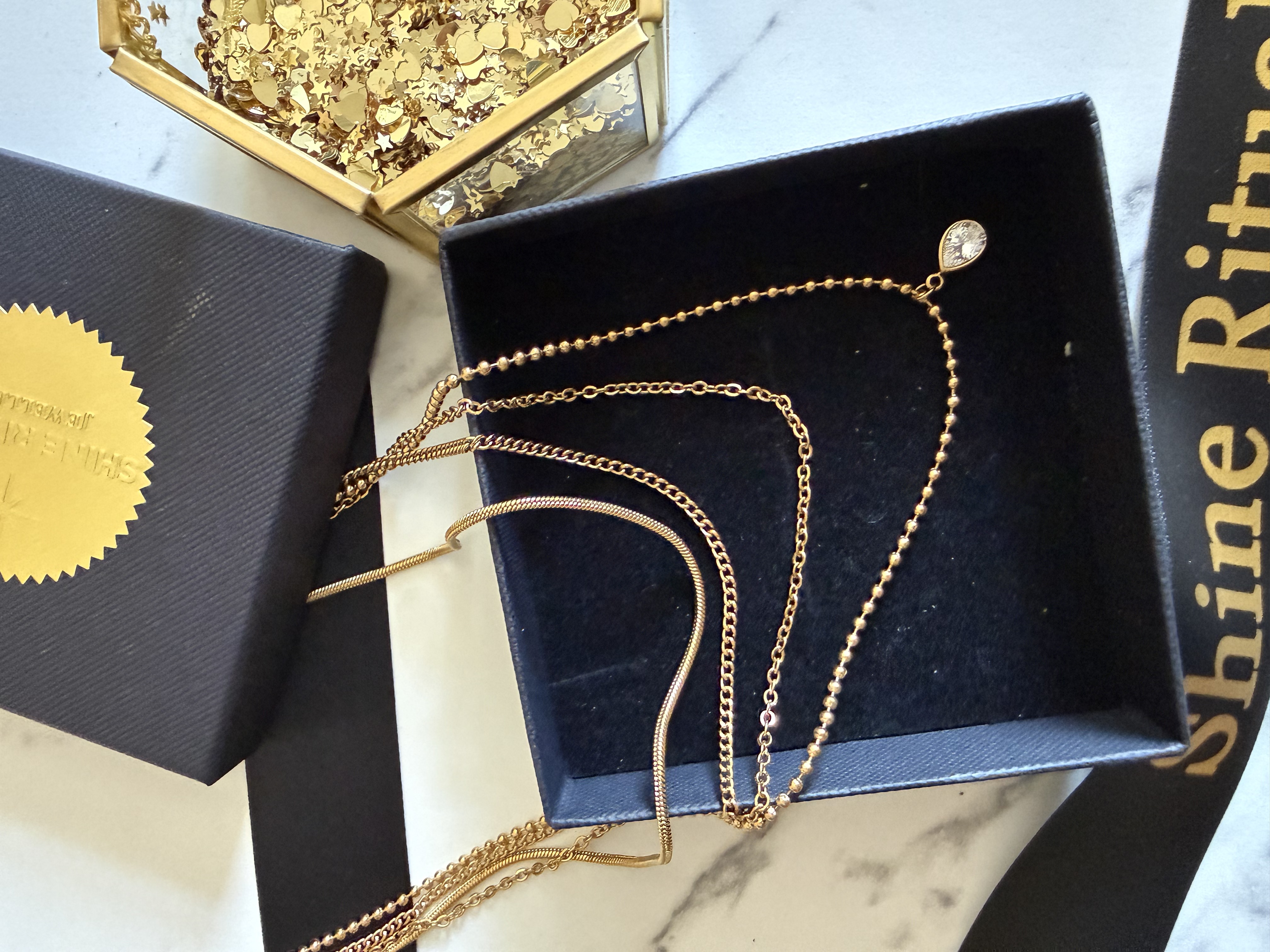 Señorita Layered Necklace- Waterproof jewellery