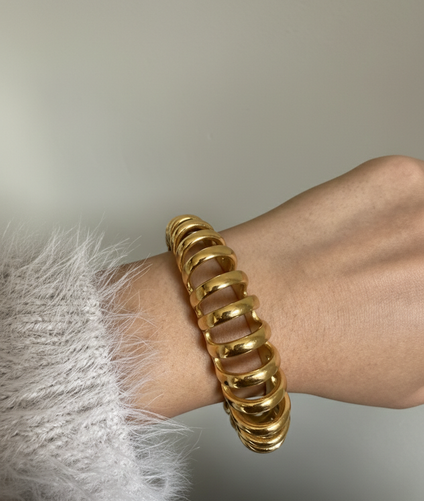 Lumi Chunky Gold Bangle