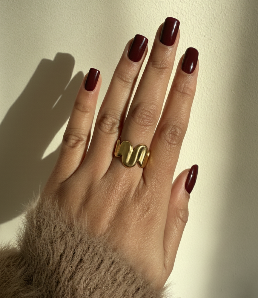 Gold Wave Ring