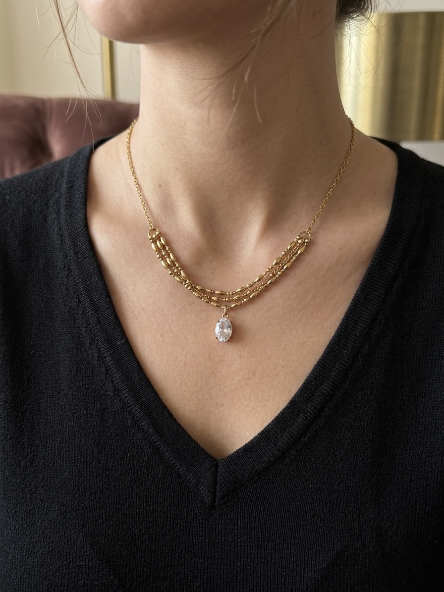 Sylvie Necklace | Everyday wear waterproof necklace