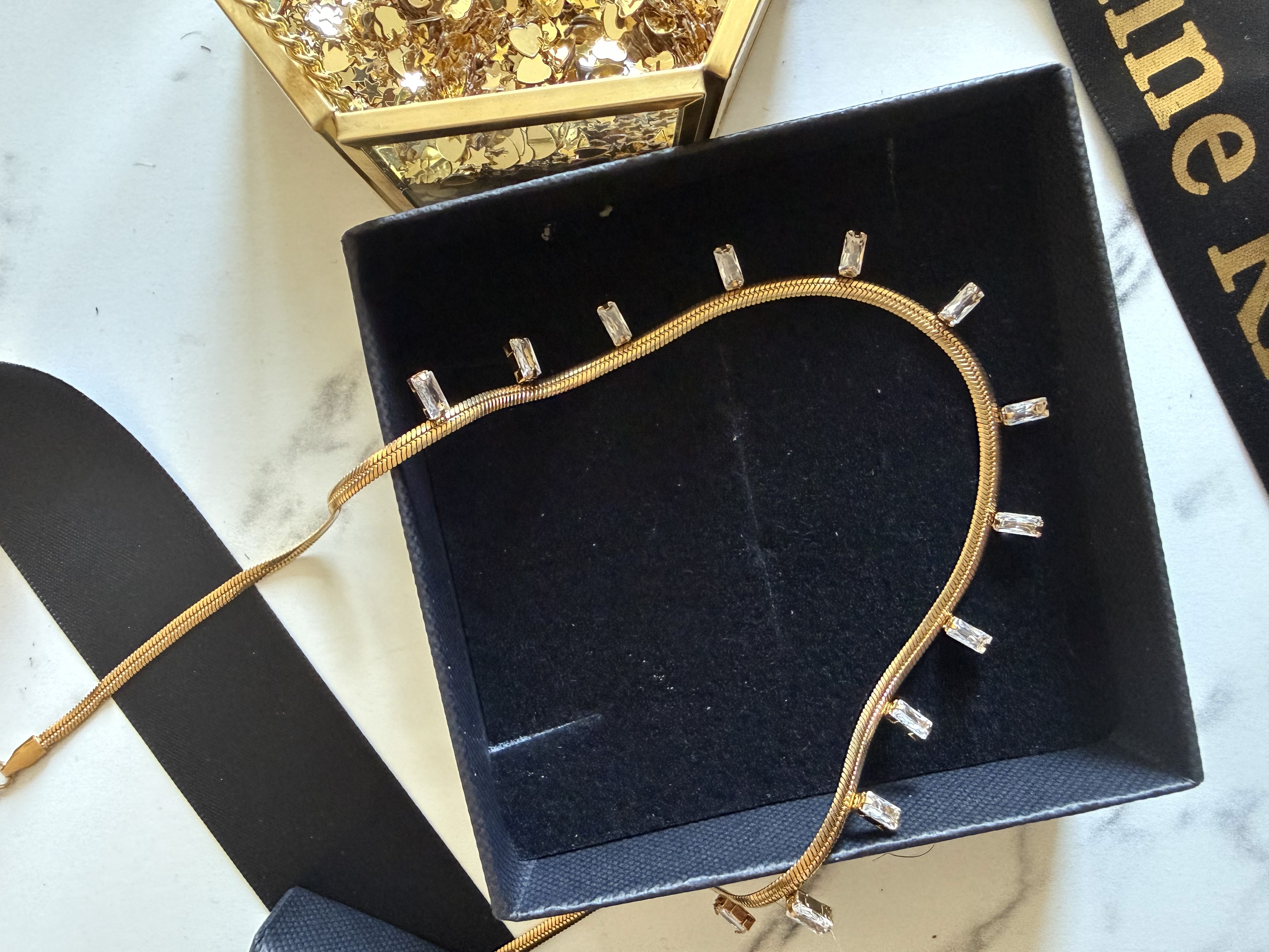 Christiana Necklace | Tarnish Free Everyday Necklace | 18K Gold plated jewellery