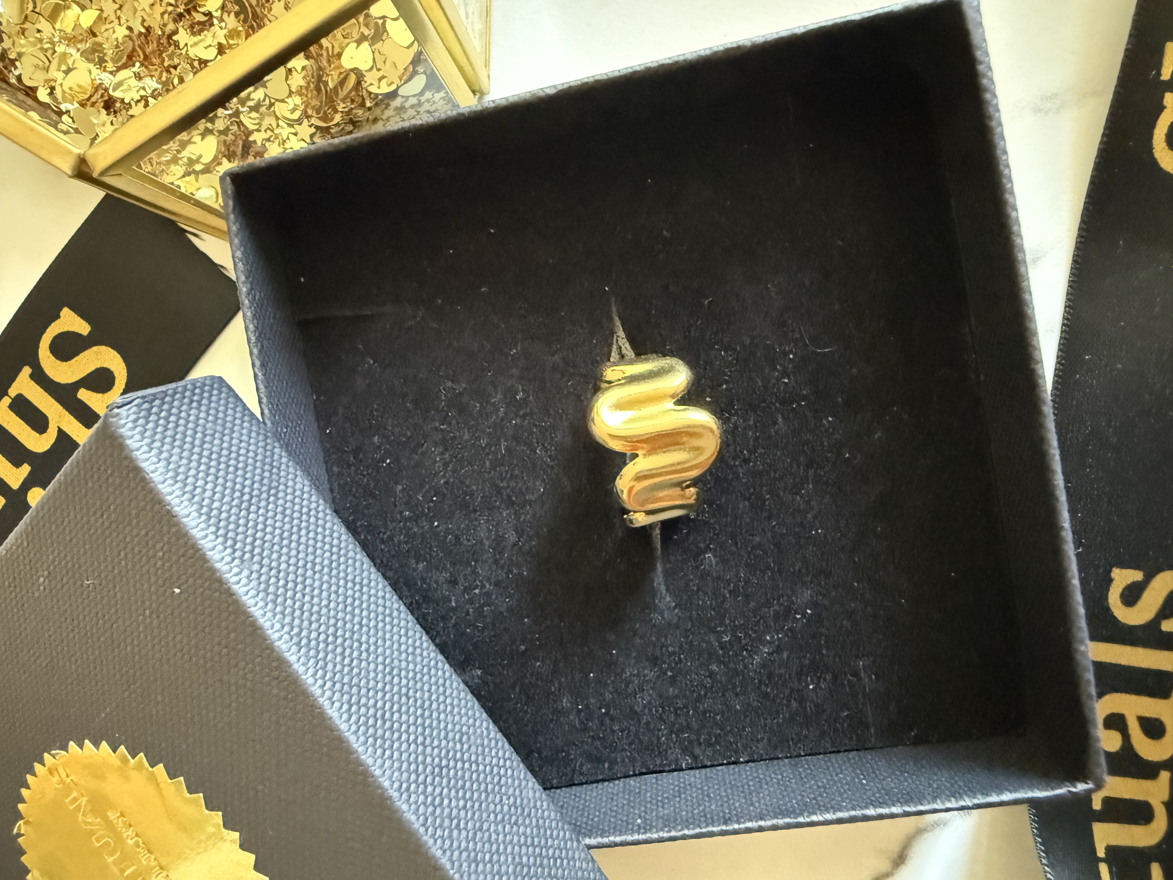 Gold Wave Ring