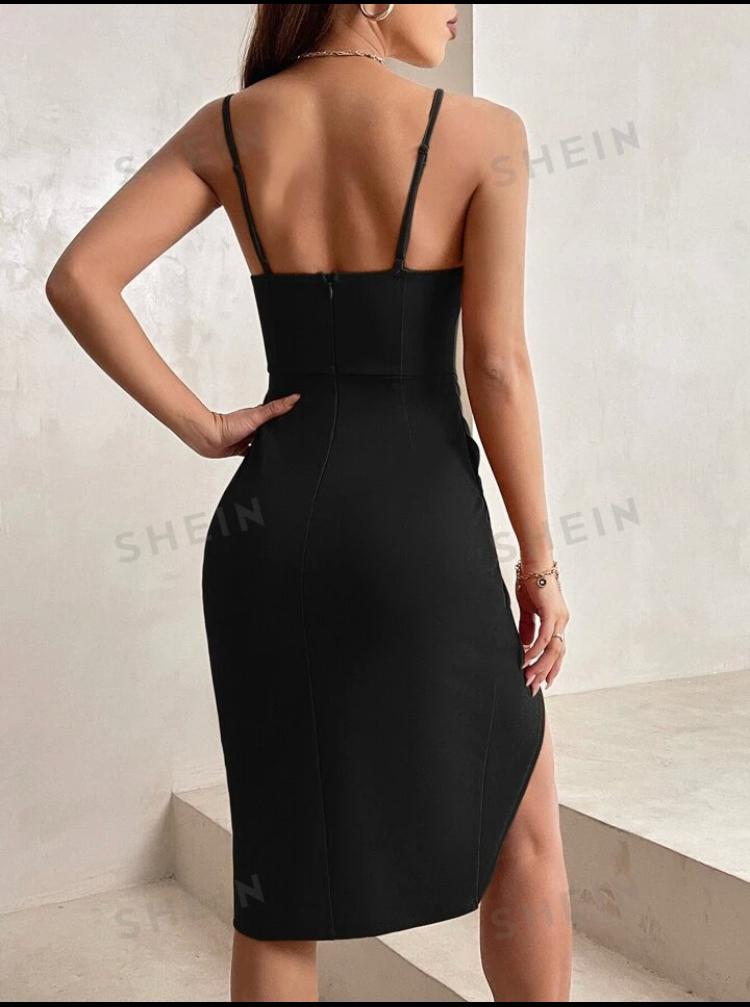 Elegant Black Bodycon Dress