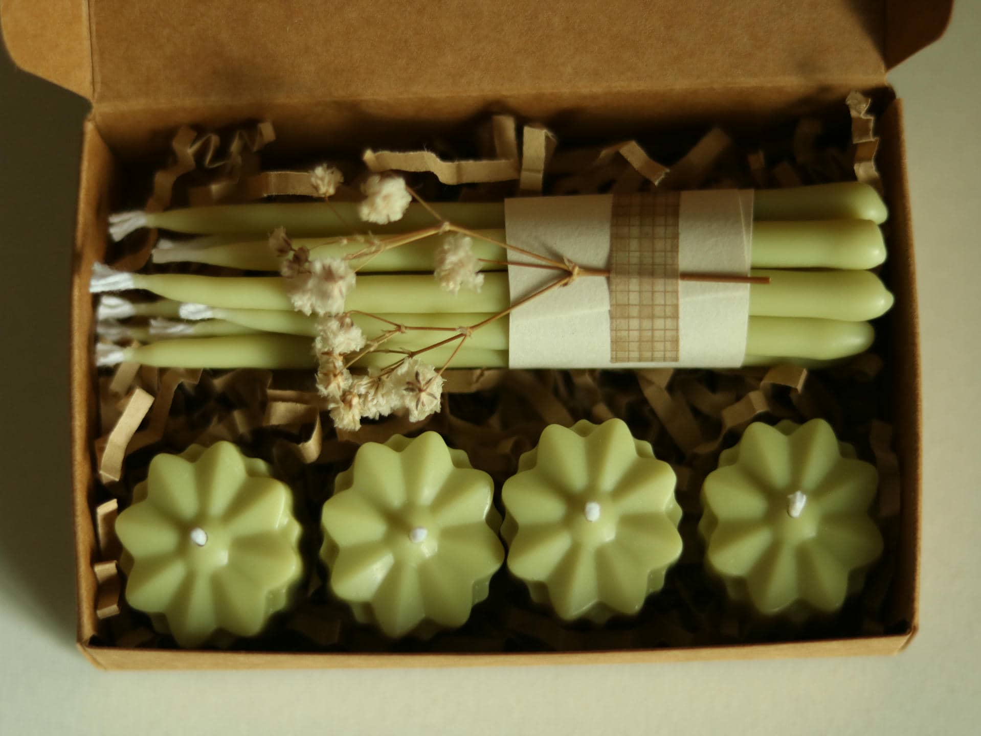 Velas de cumpleaños Flores Verdes