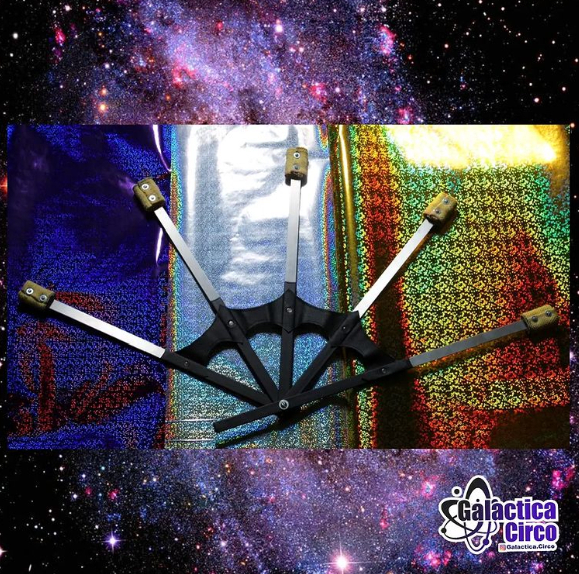 Kit de 2 leques de fogo