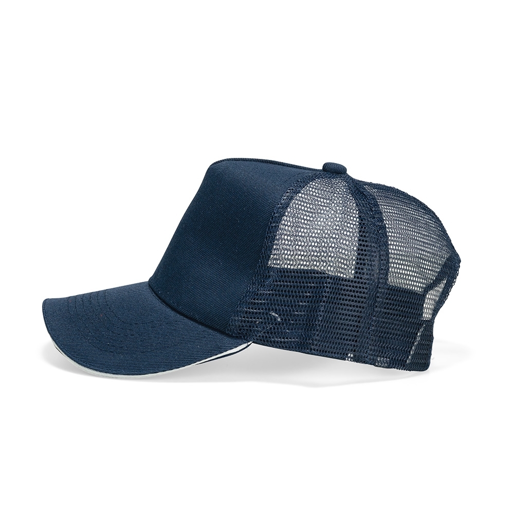 Boné Poliéster Aba Curva com Tela  09353