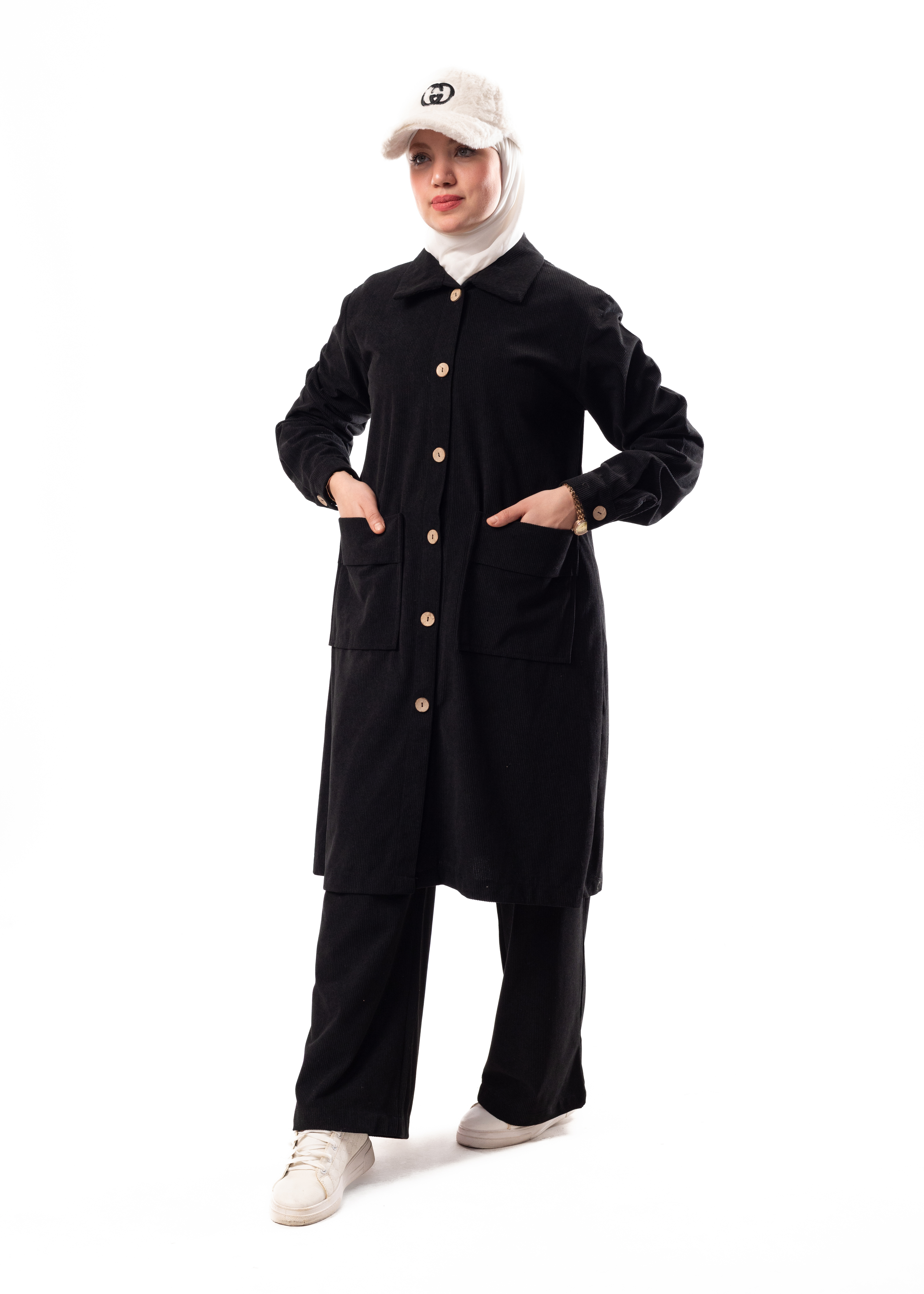 Ribbed Velvet Sporty Suit – Casual & Comfortable Fit