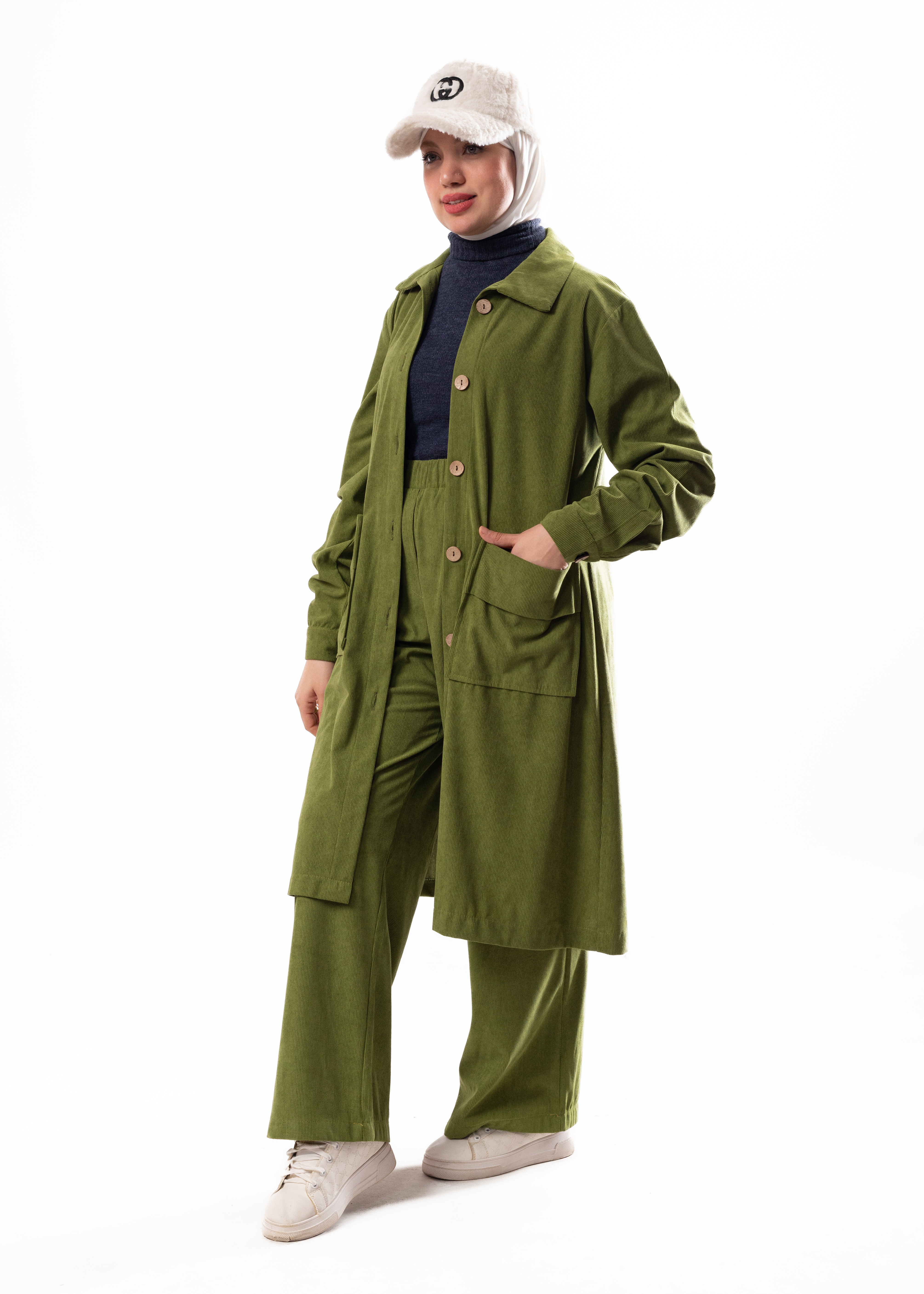 Ribbed Velvet Sporty Suit – Casual & Comfortable Fit