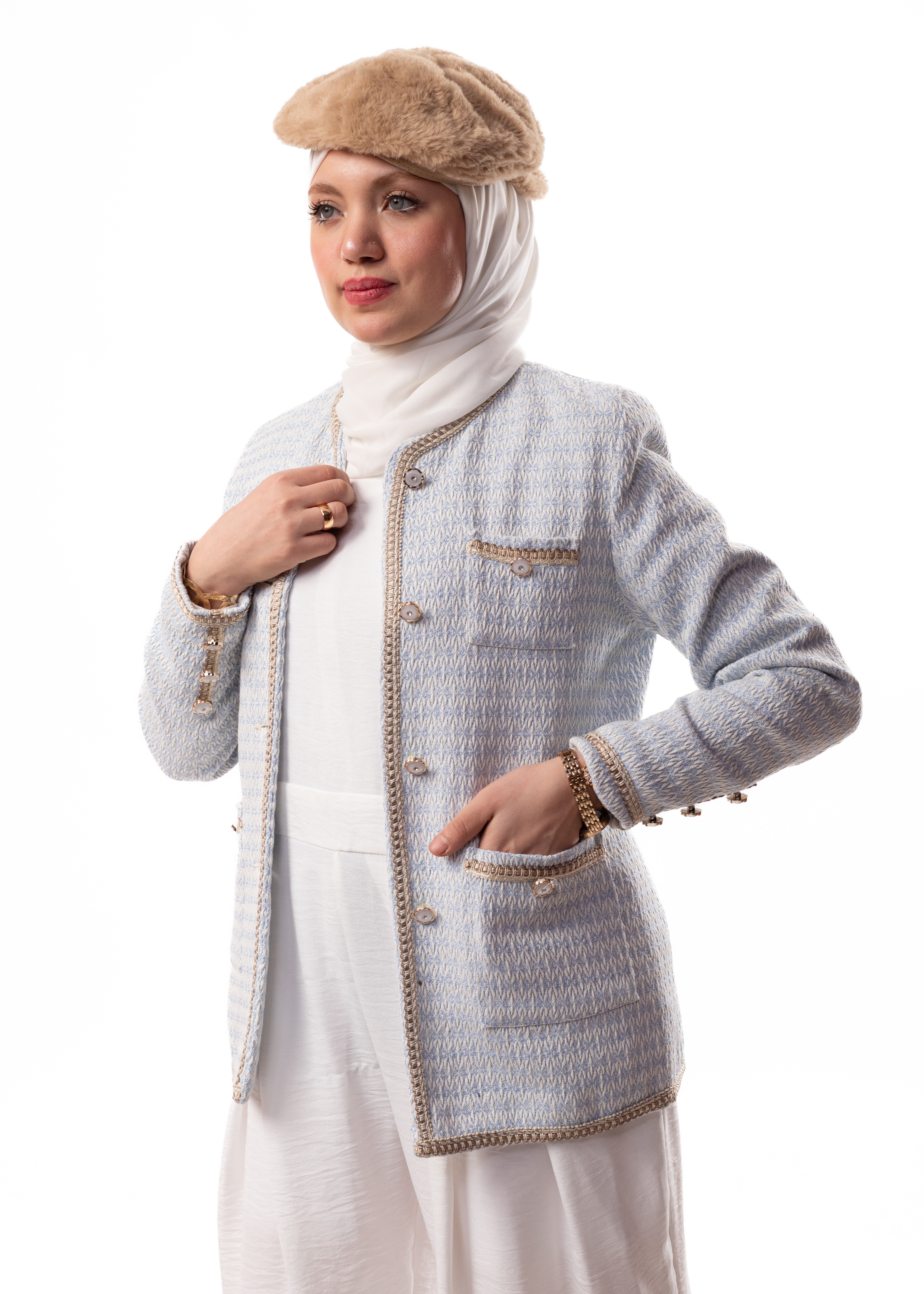 Chanel Fabric Jacket – Elegant & Timeless Winter Design