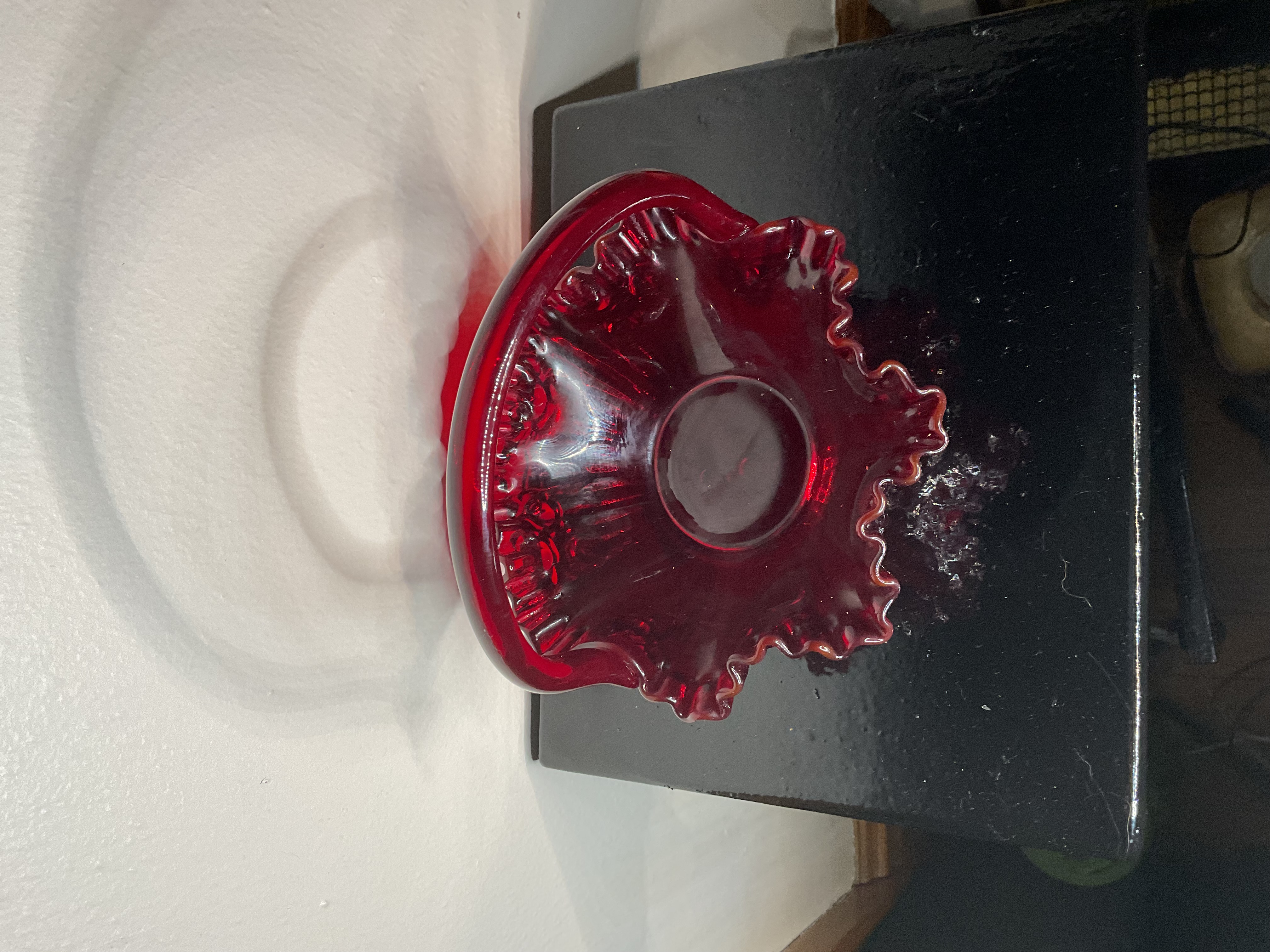 Vintage Fenton Cherry Basket