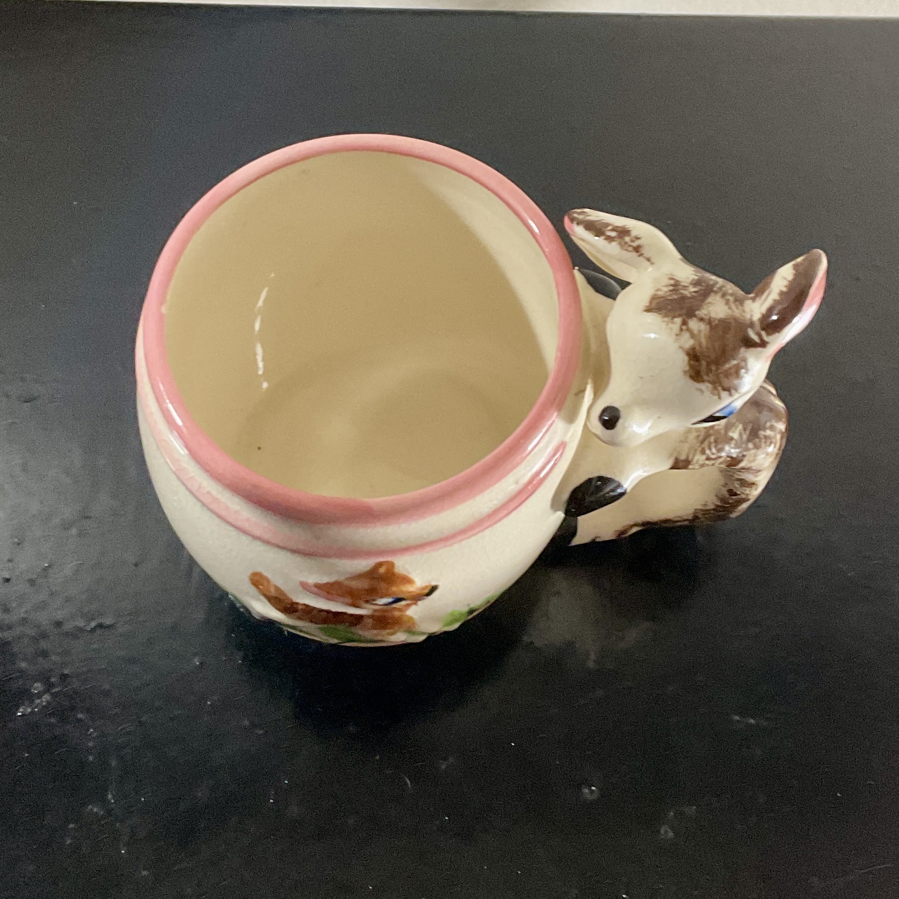 1950s Hand Painted Childrens Mug