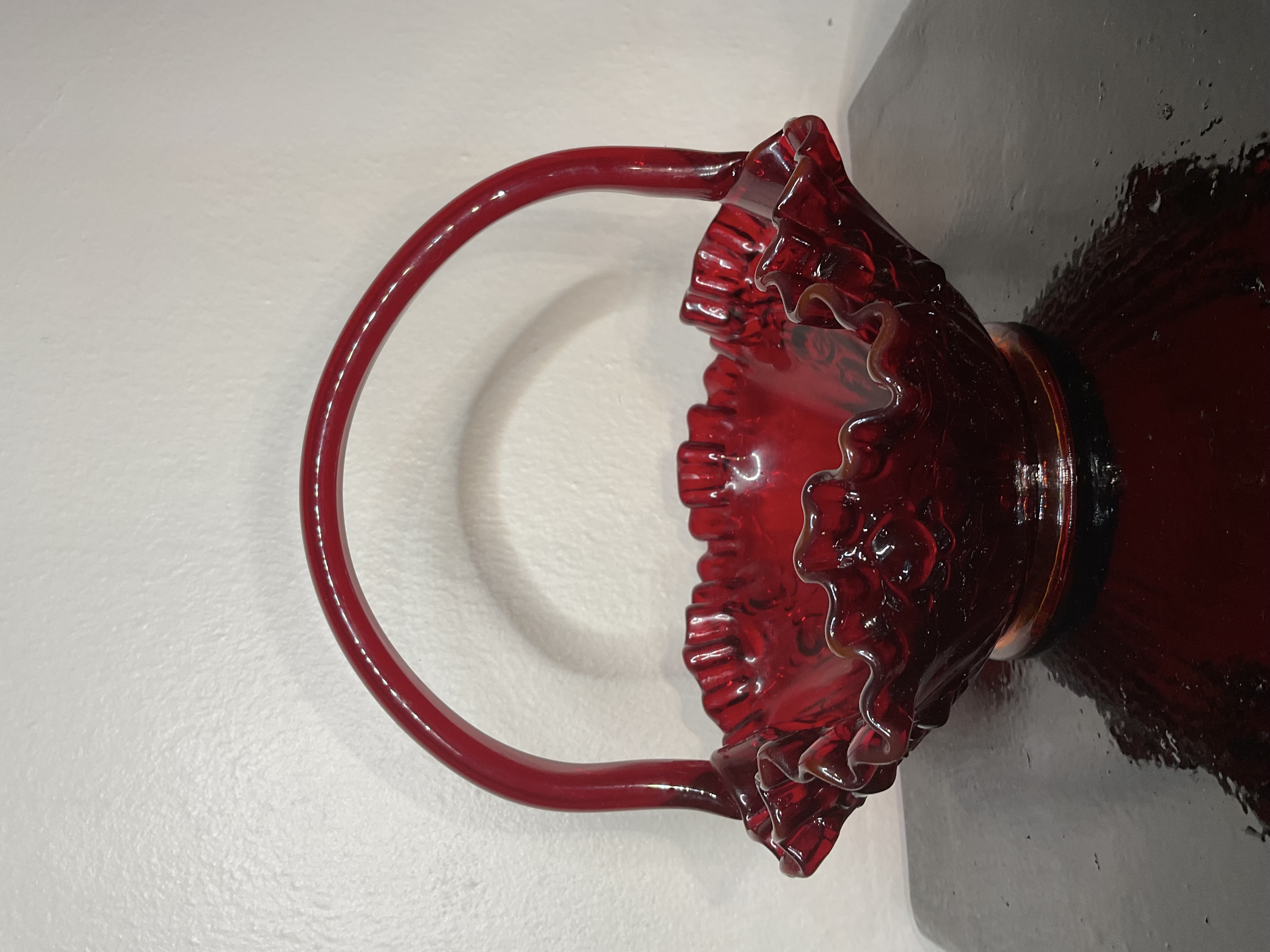 Vintage Fenton Cherry Basket